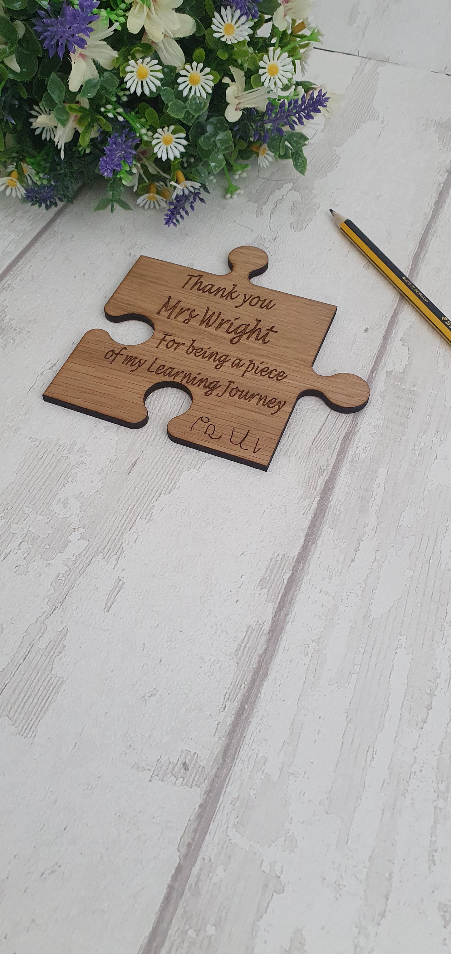 Personalised Coaster Teacher Gift.