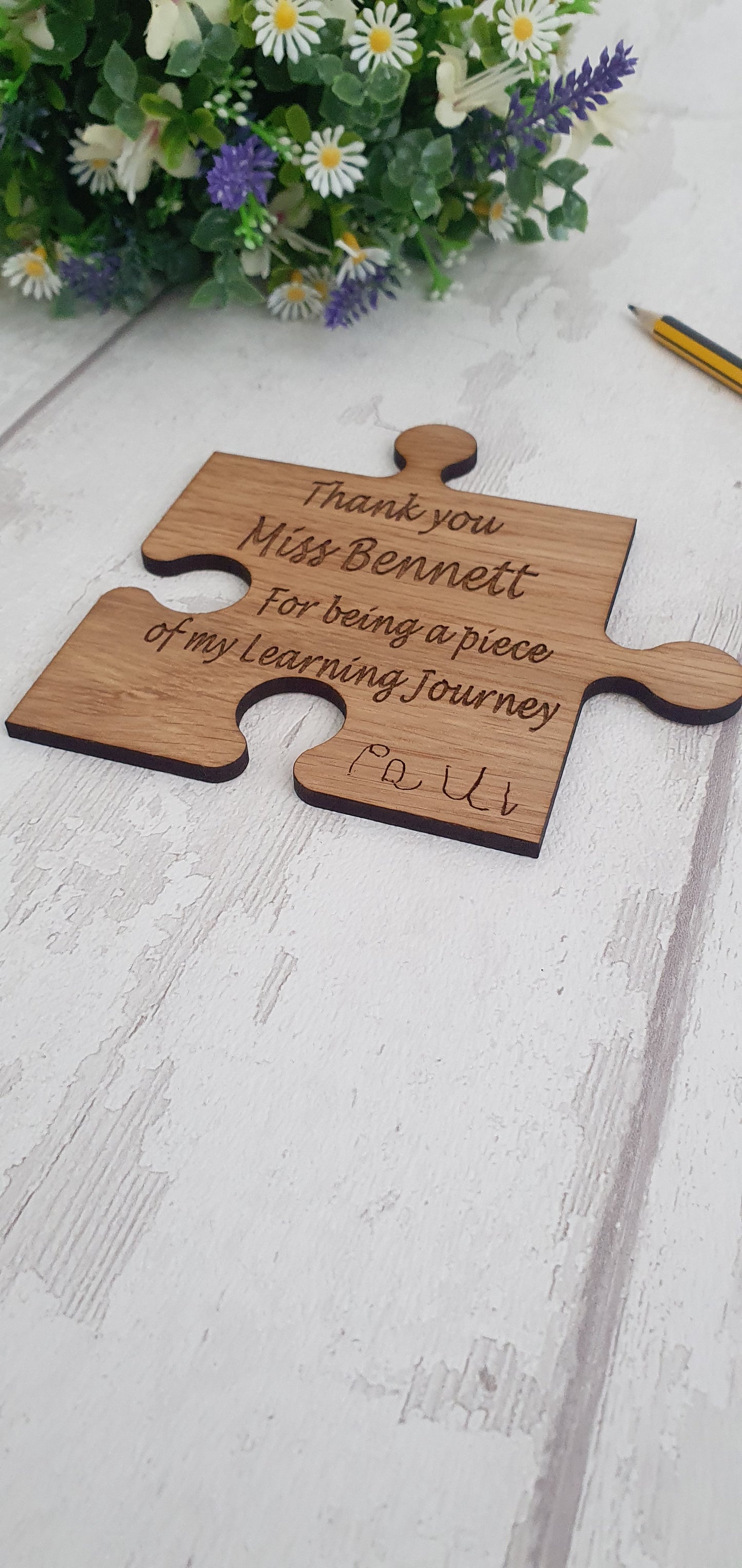 Personalised Coaster Teacher Gift.