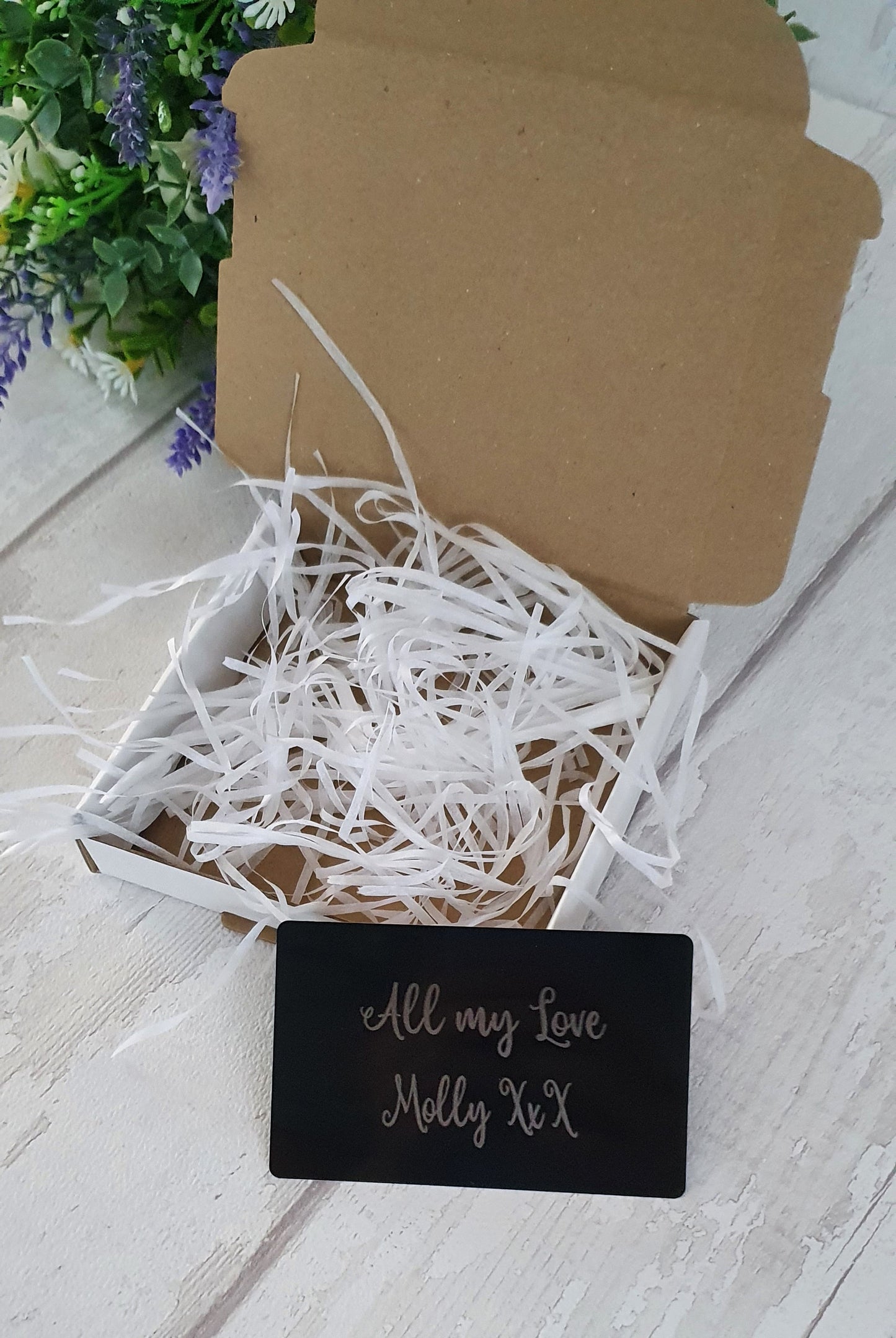 Personalised engraved keepsake wallet card. - LaserGiftsuk