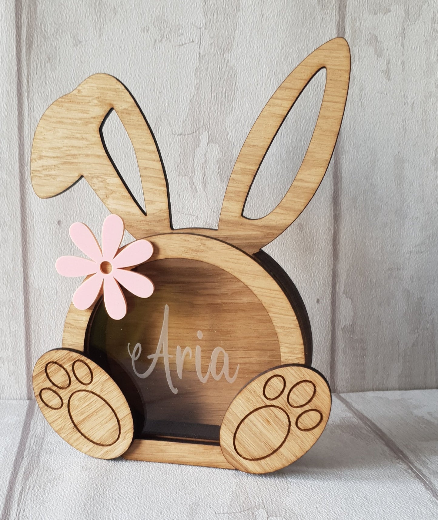 Personalised Easter Bunny box for mini eggs. - LaserGiftsuk