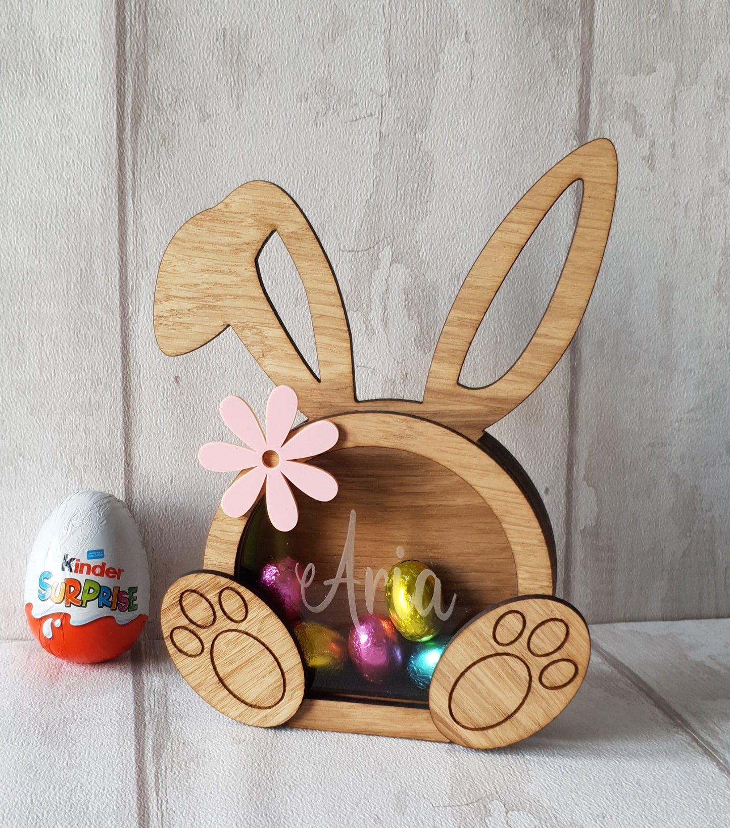 Personalised Easter Bunny box for mini eggs. - LaserGiftsuk