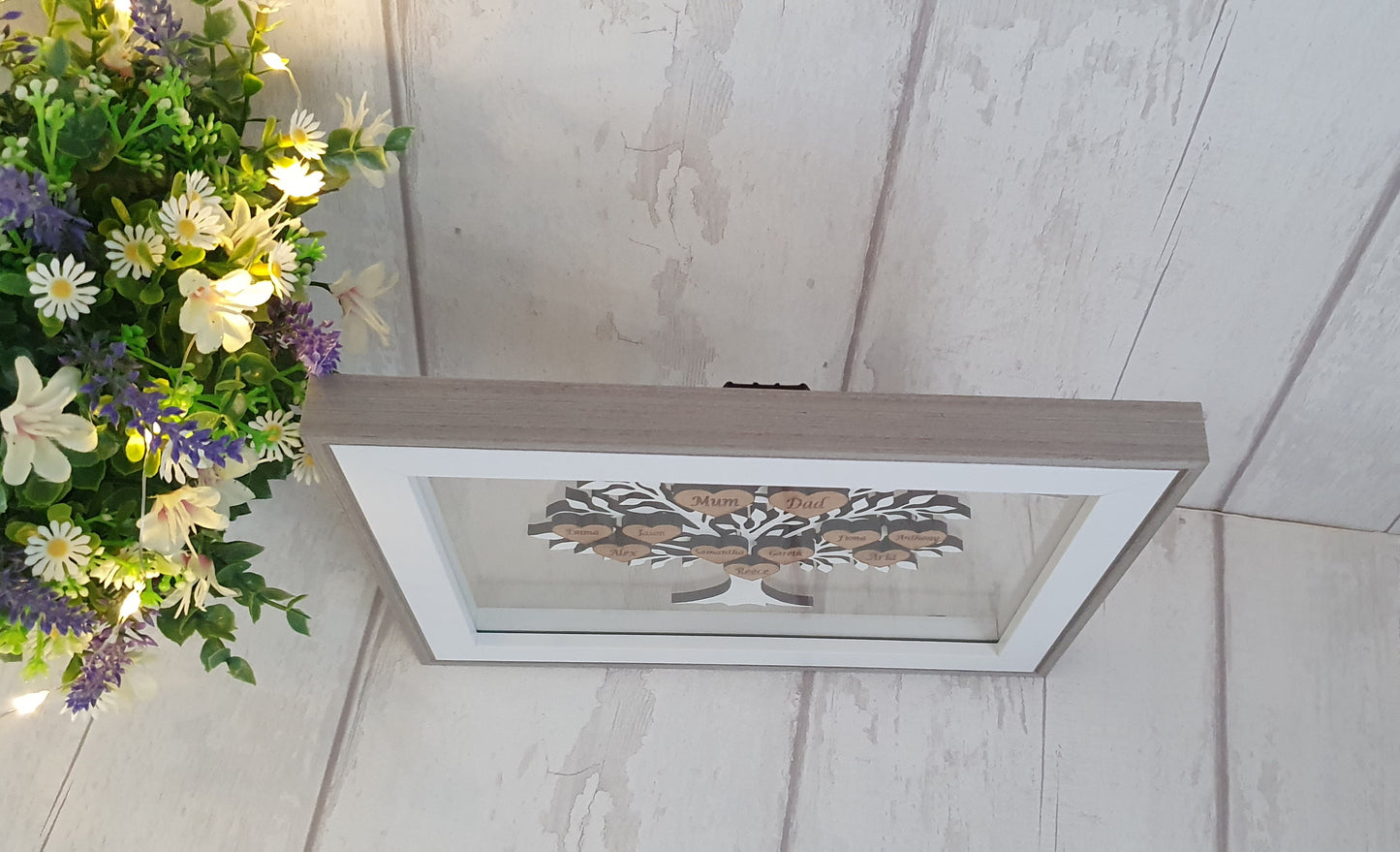 Personalised family tree frame, Mother's Day, Birthday gift, New home.