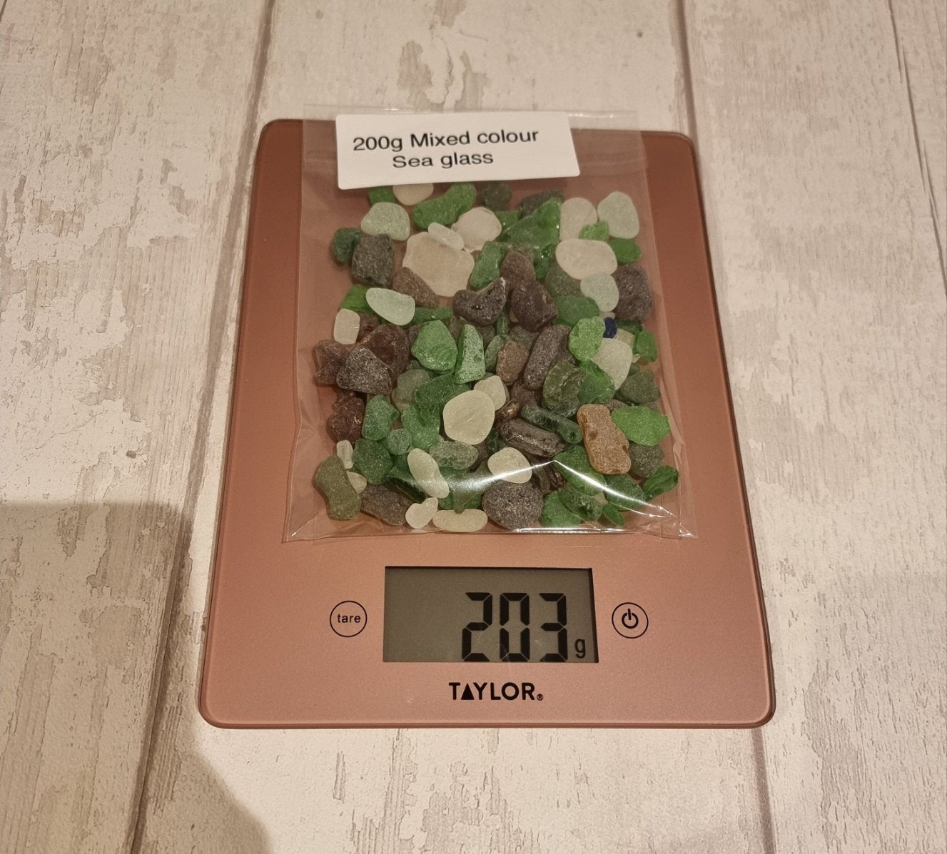200g mixed sea glass.