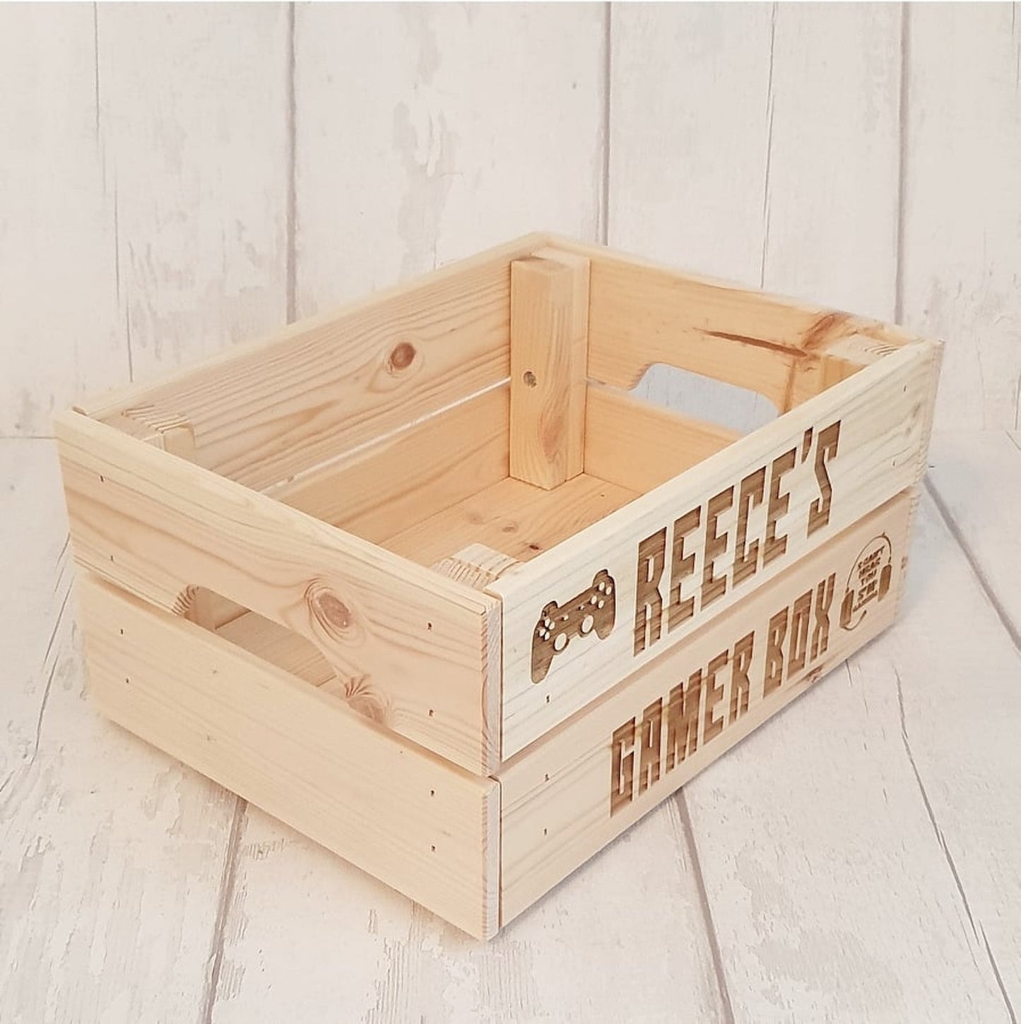 Personalised gaming crate, box. - LaserGiftsuk