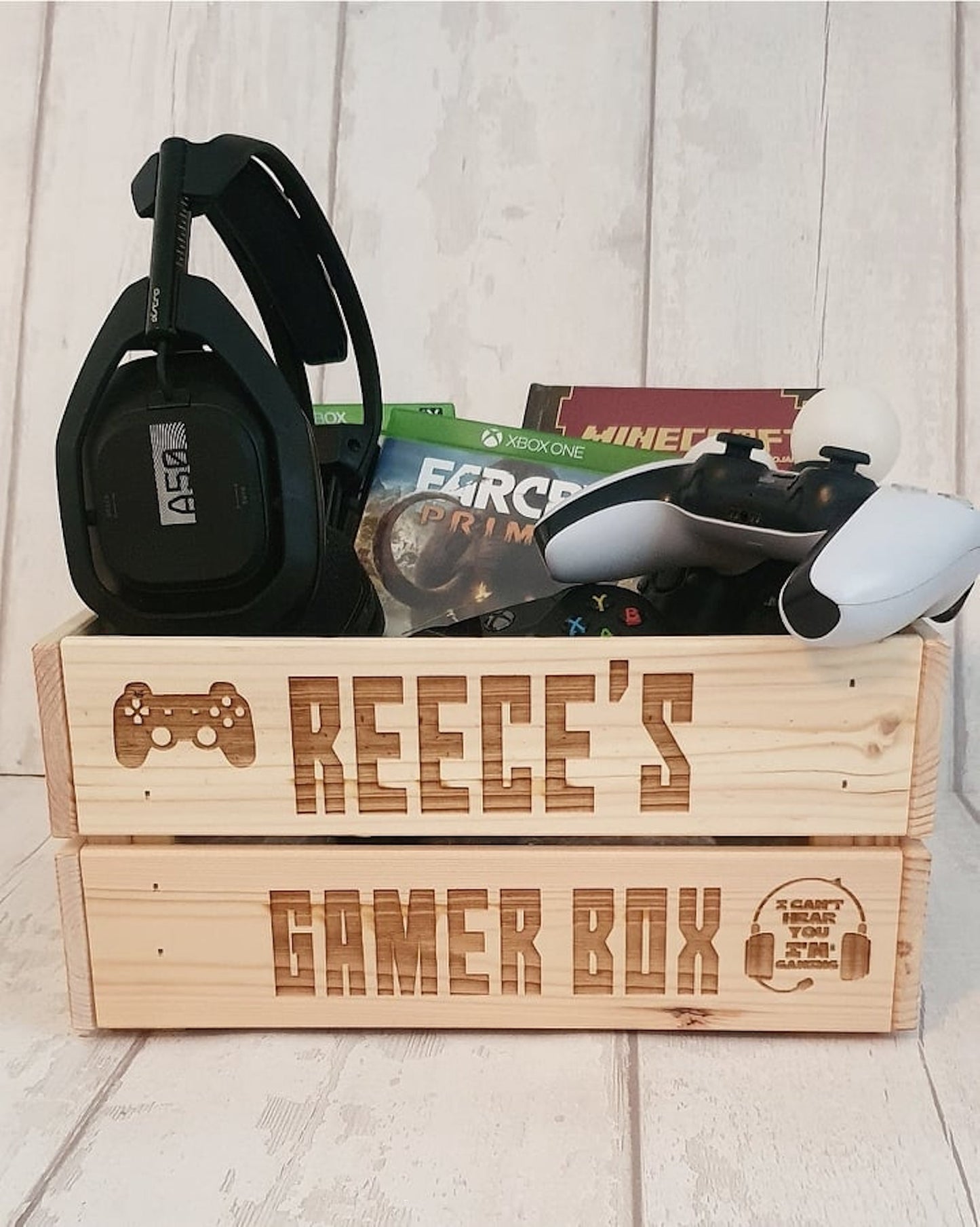 Personalised gaming crate, box. - LaserGiftsuk