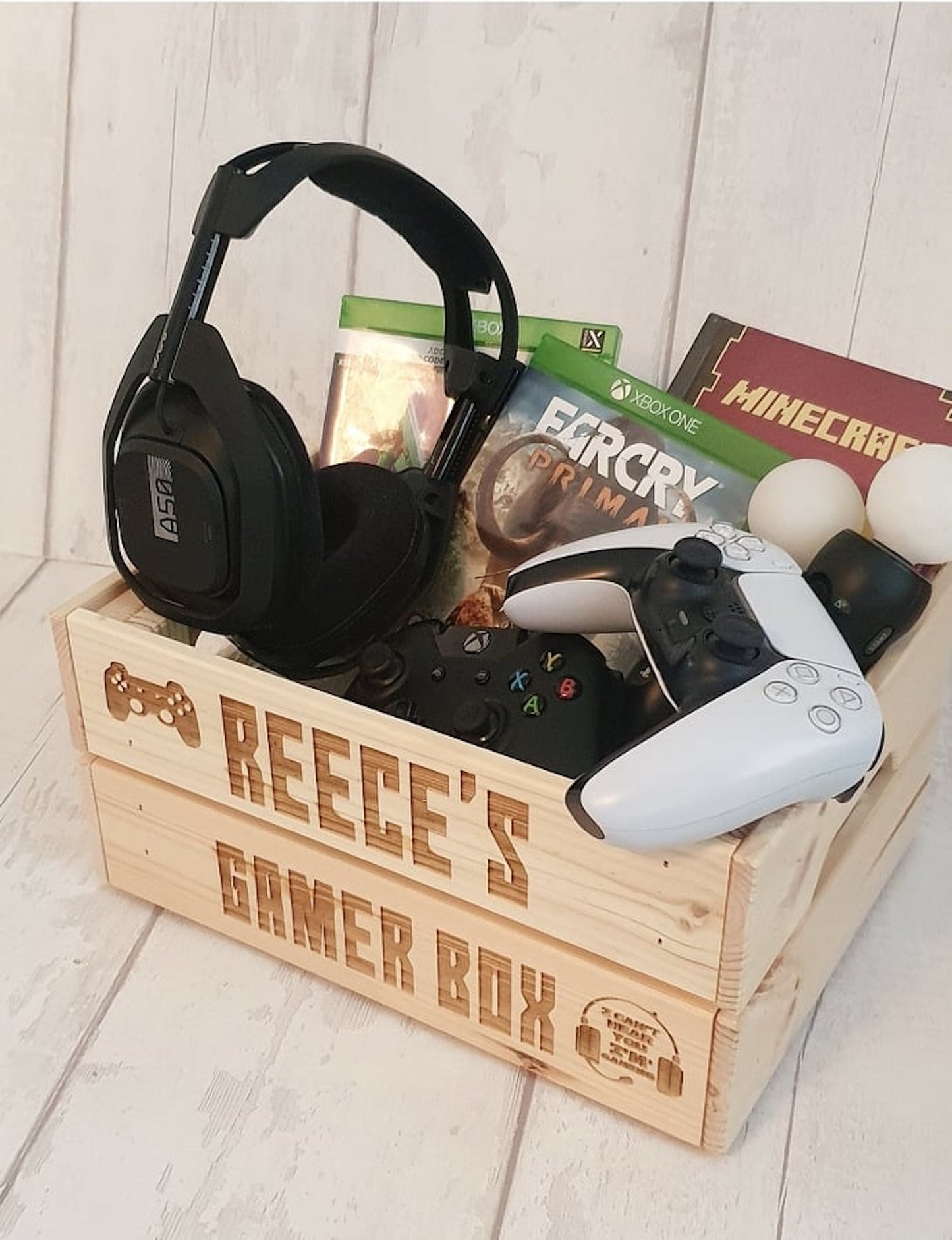 Personalised gaming crate, box. - LaserGiftsuk