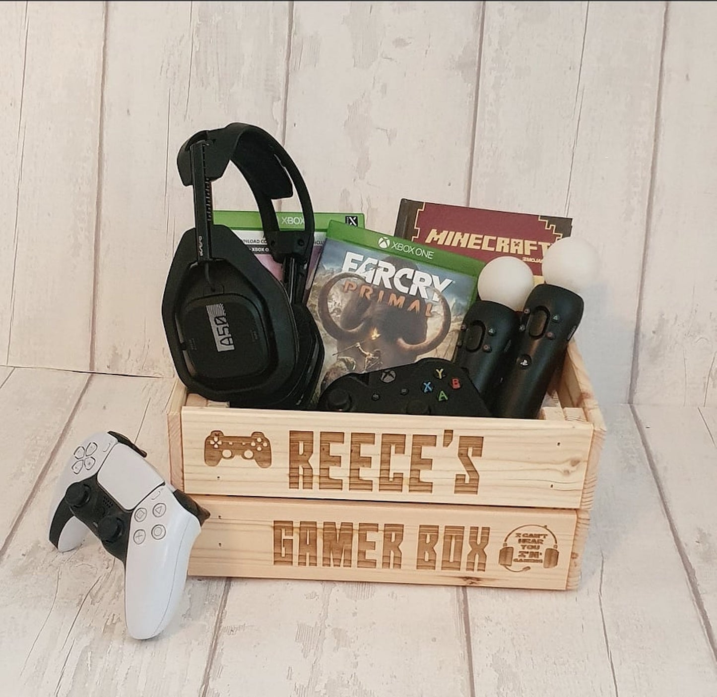 Personalised gaming crate, box. - LaserGiftsuk