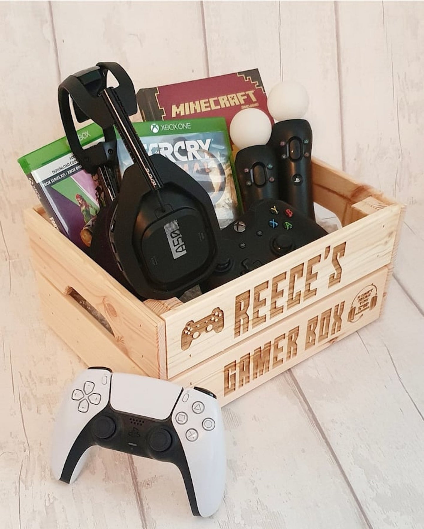Personalised gaming crate, box. - LaserGiftsuk