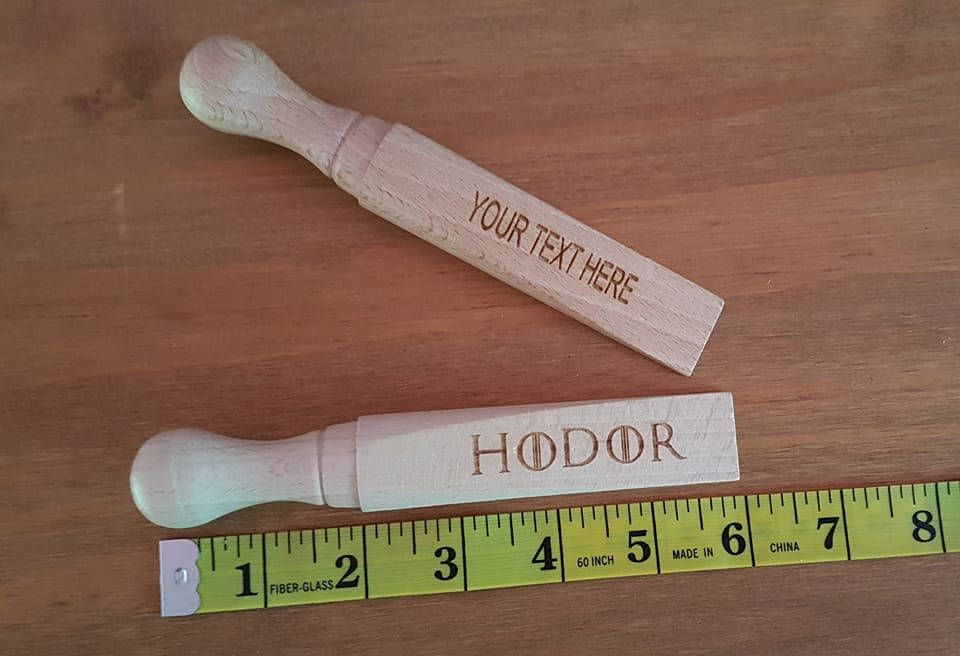 Game Of Thrones HODOR wood door wedge. - LaserGiftsuk