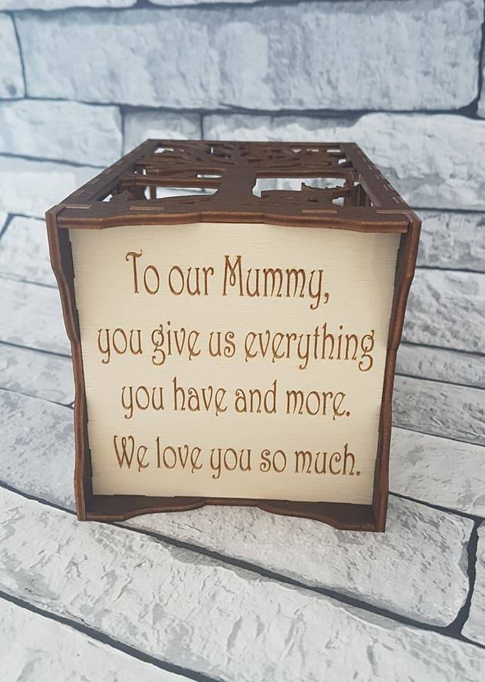 Beautiful Laser cut tea light holder Forest. - LaserGiftsuk