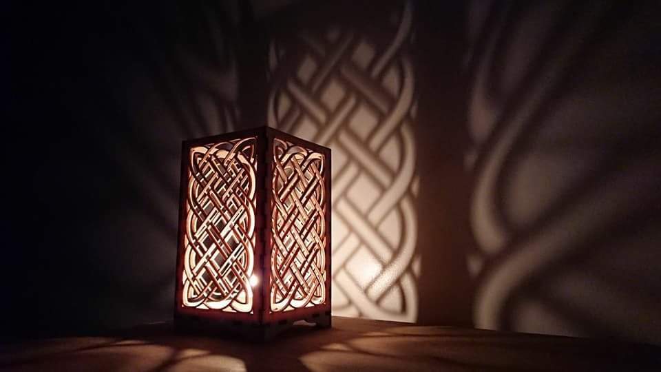 Beautiful Laser cut Celtic Knot tea light holder. - LaserGiftsuk