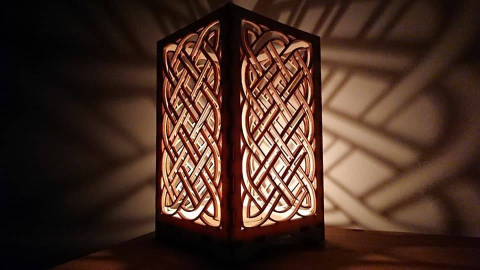 Beautiful Laser cut Celtic Knot tea light holder. - LaserGiftsuk