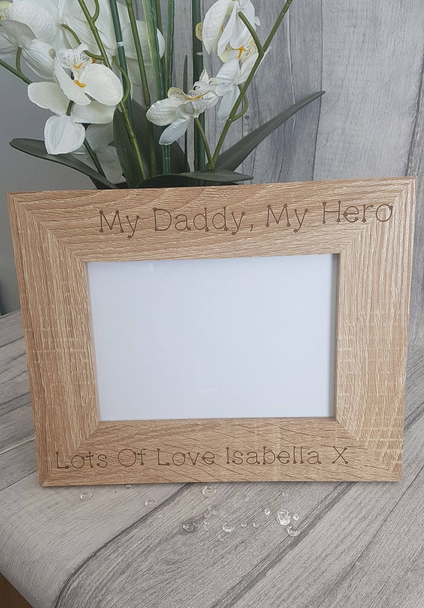 Personalised engraved photo frame. - LaserGiftsuk
