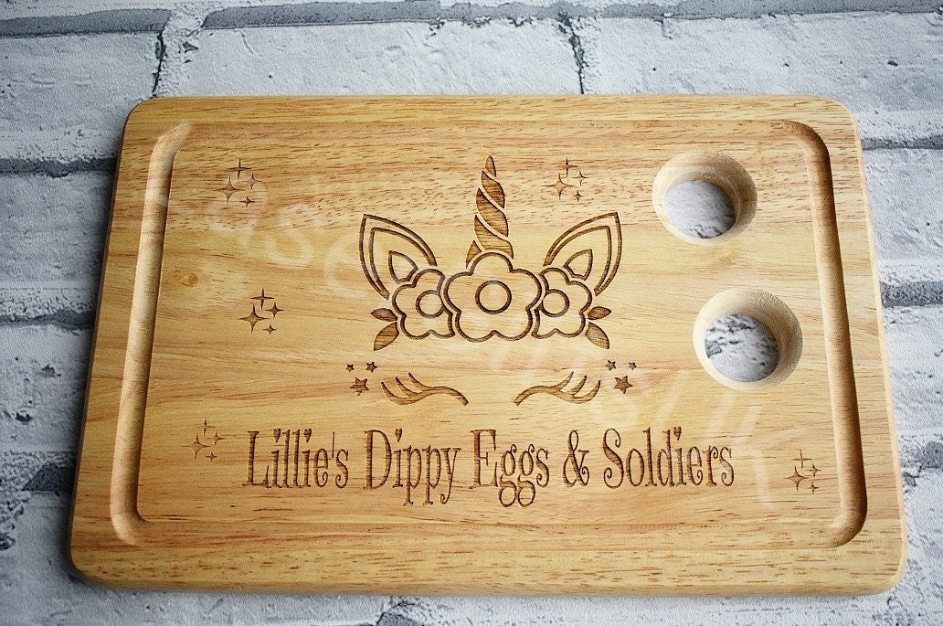 Personalised unicorn egg board. - LaserGiftsuk