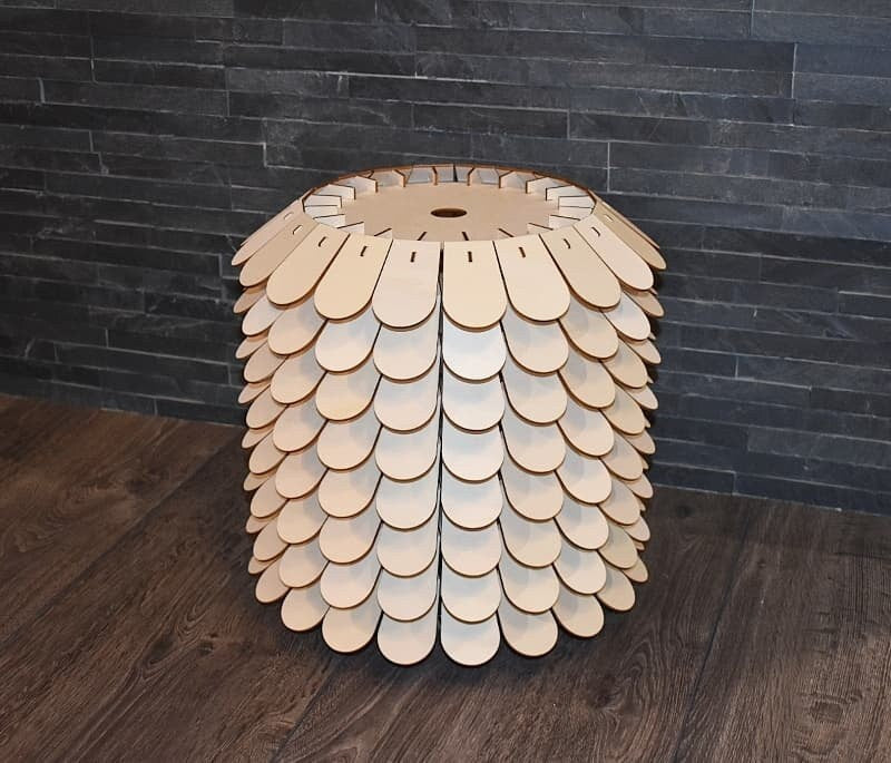 Beautiful Bespoke Sunflower design laser cut pendant light shade. - LaserGiftsuk