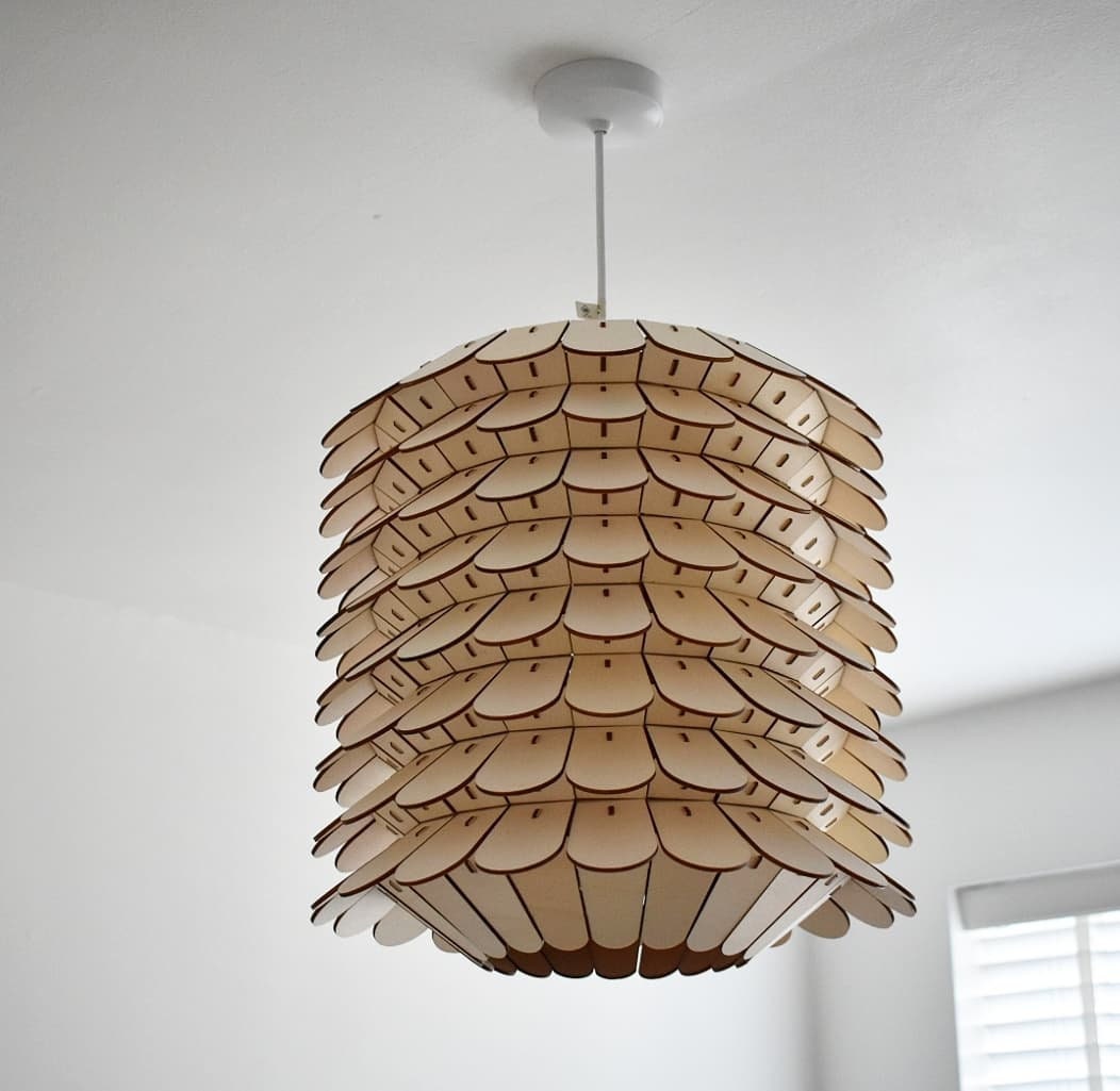 Beautiful Bespoke Sunflower design laser cut pendant light shade. - LaserGiftsuk