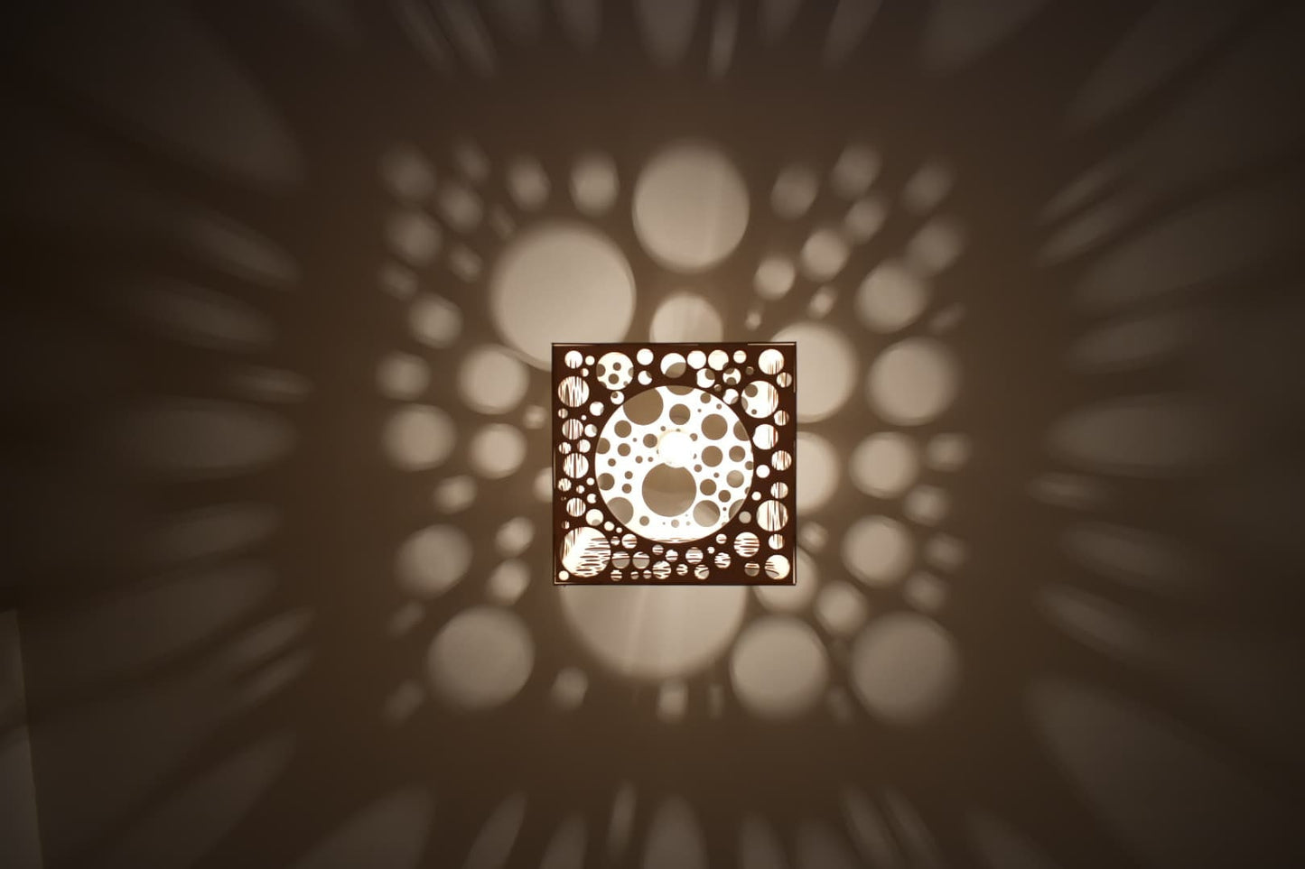 Wooden laser cut light shade, bespoke design, home decor. - LaserGiftsuk
