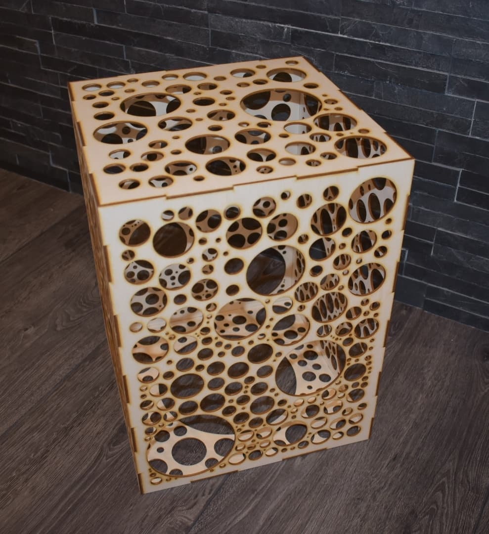 Wooden laser cut light shade, bespoke design, home decor. - LaserGiftsuk