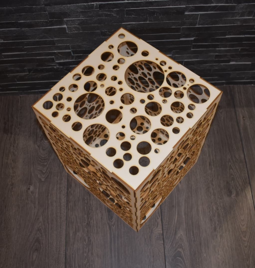 Wooden laser cut light shade, bespoke design, home decor. - LaserGiftsuk