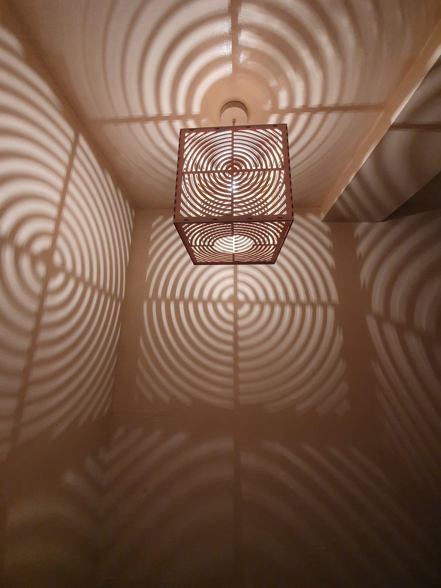 Beautiful bespoke laser cut light shade. - LaserGiftsuk