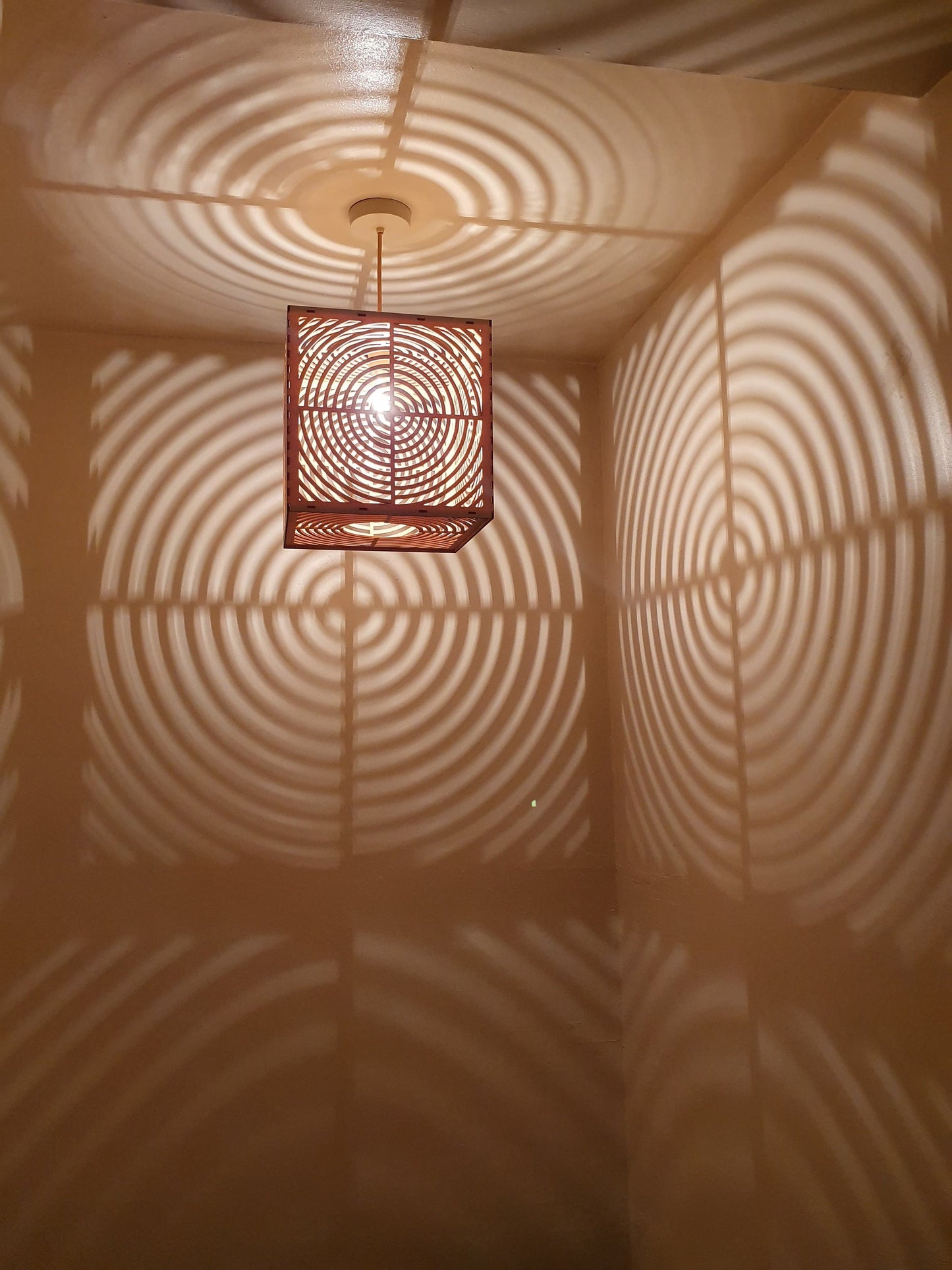 Beautiful bespoke laser cut light shade. - LaserGiftsuk