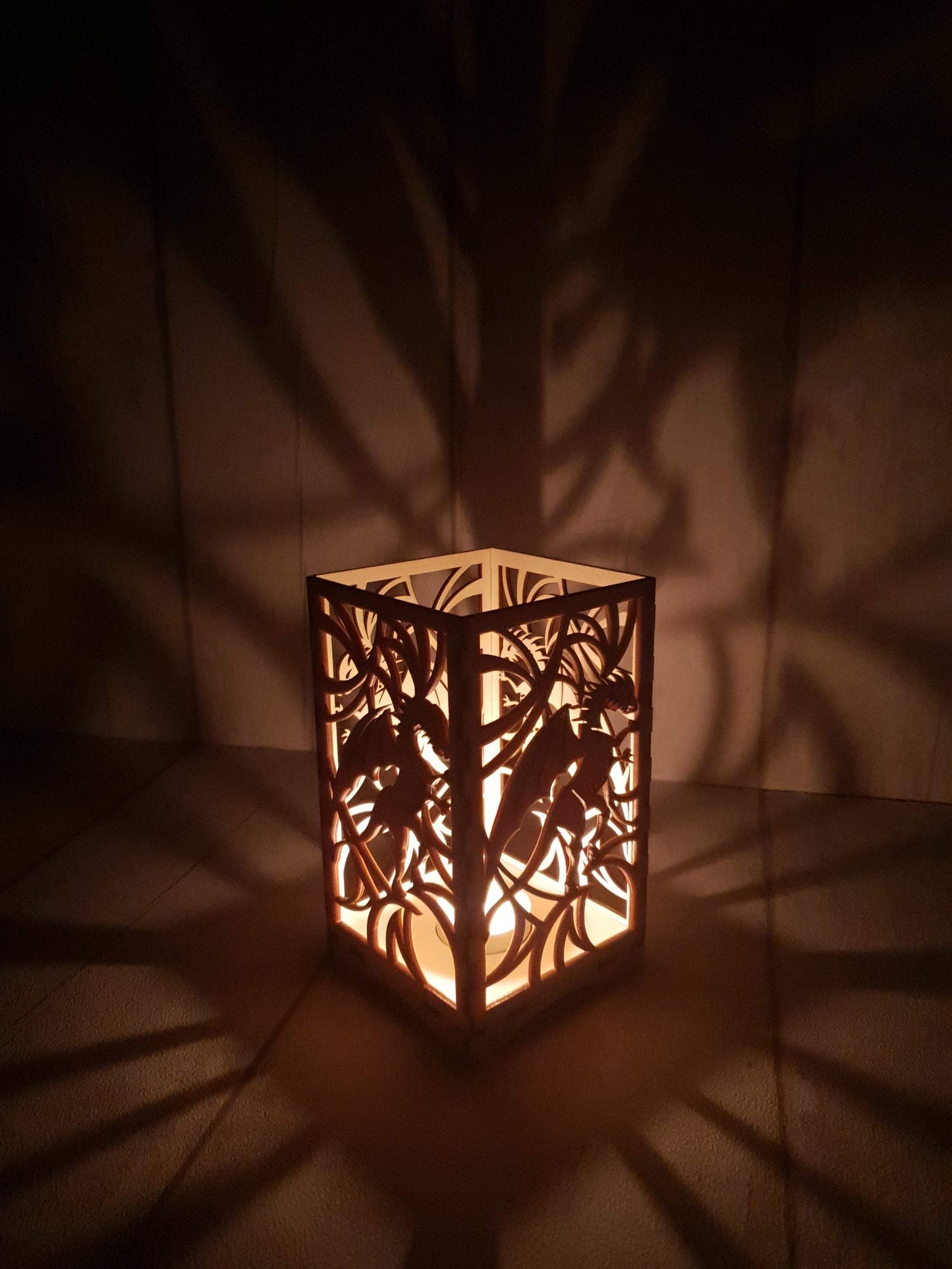 Laser cut Dragon tea light holder. - LaserGiftsuk