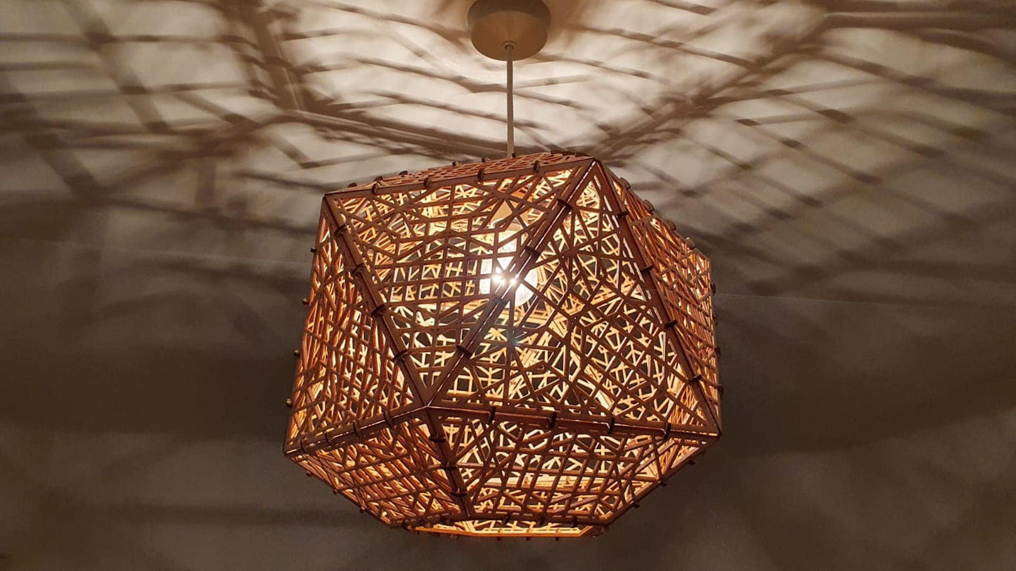Bespoke pendant light shade. - LaserGiftsuk