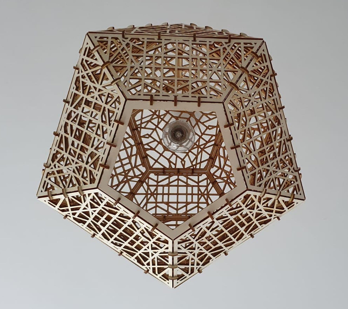 Bespoke pendant light shade. - LaserGiftsuk