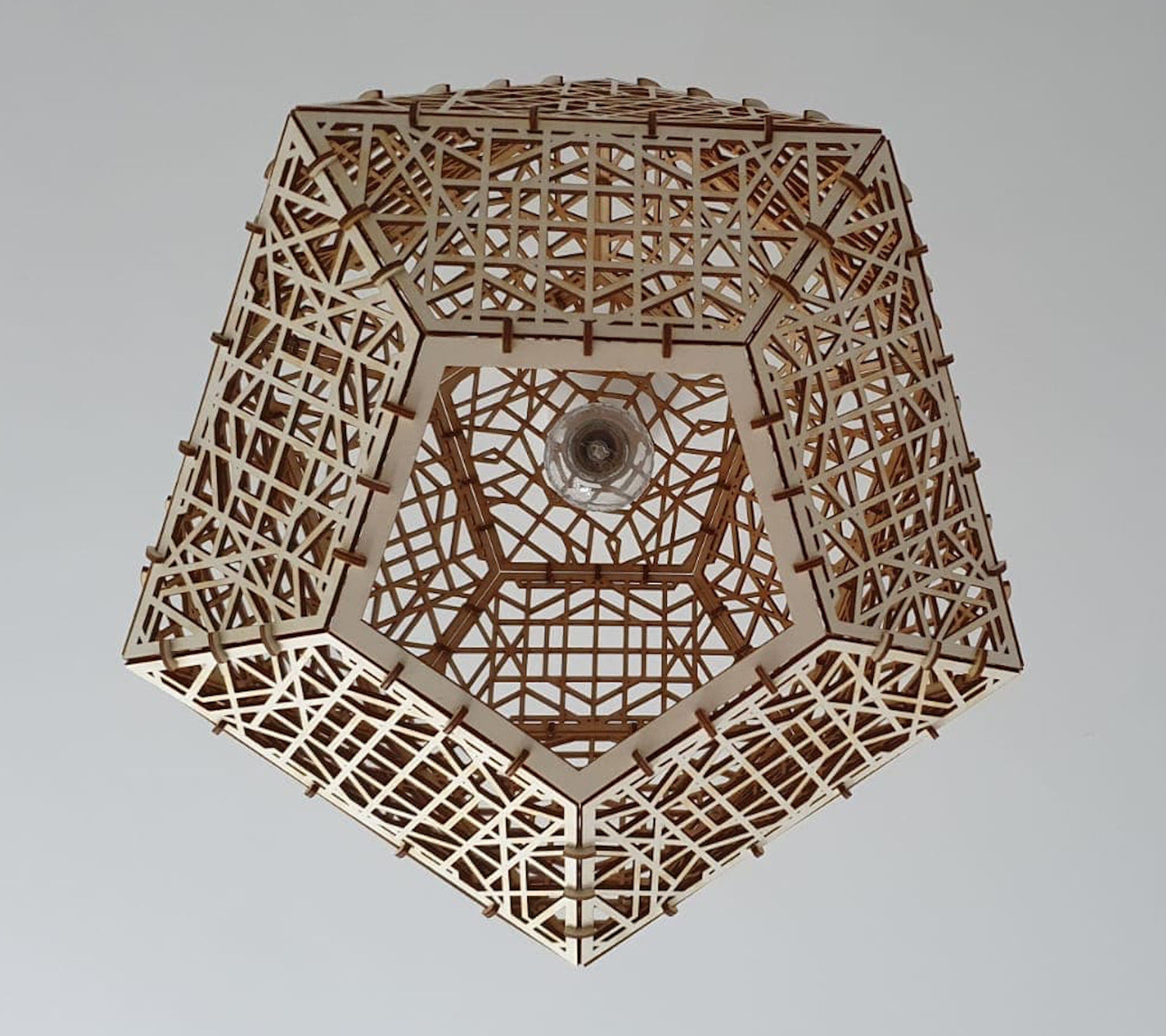 Bespoke pendant light shade. - LaserGiftsuk