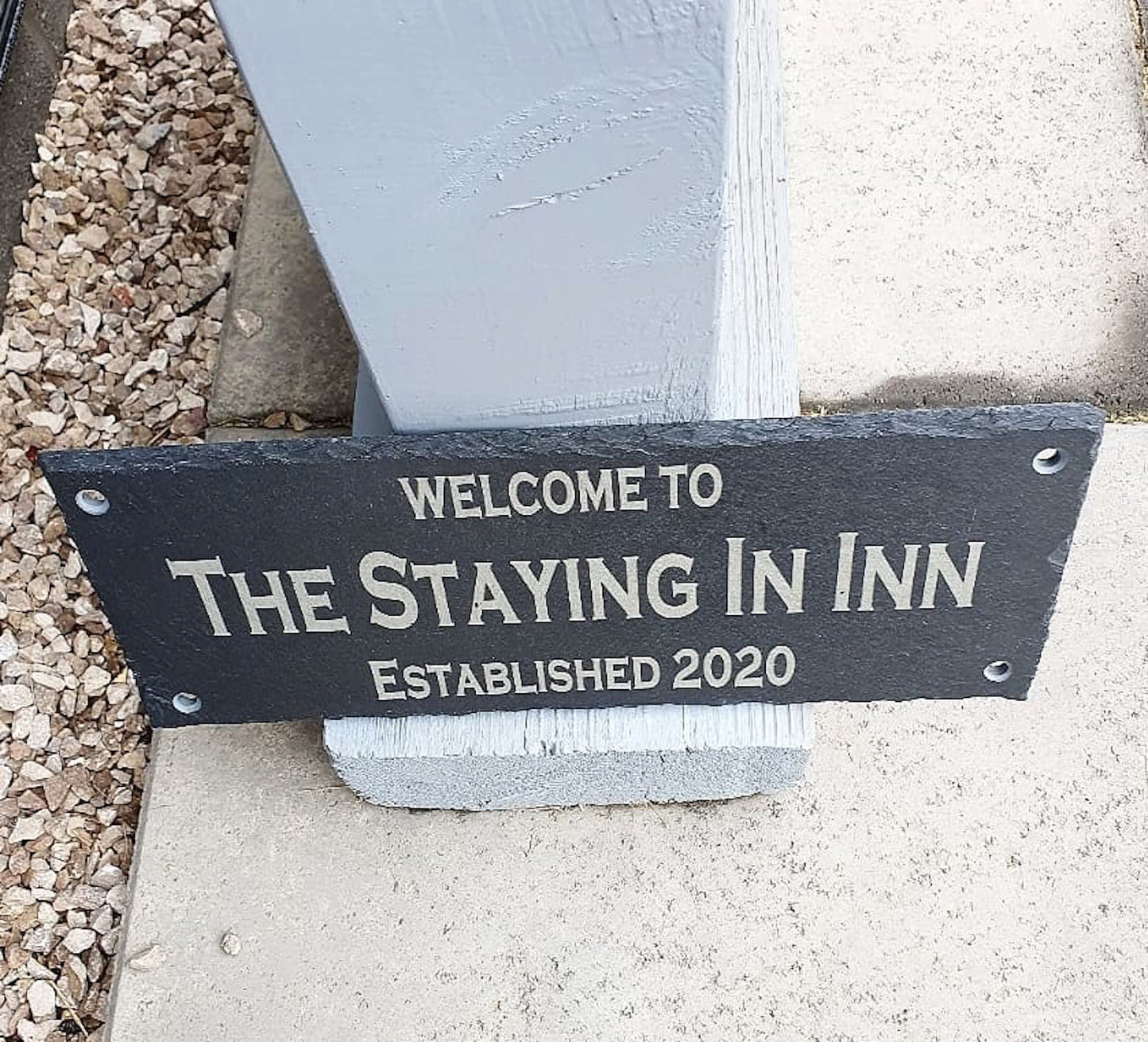 Personalised bar slate name. - LaserGiftsuk