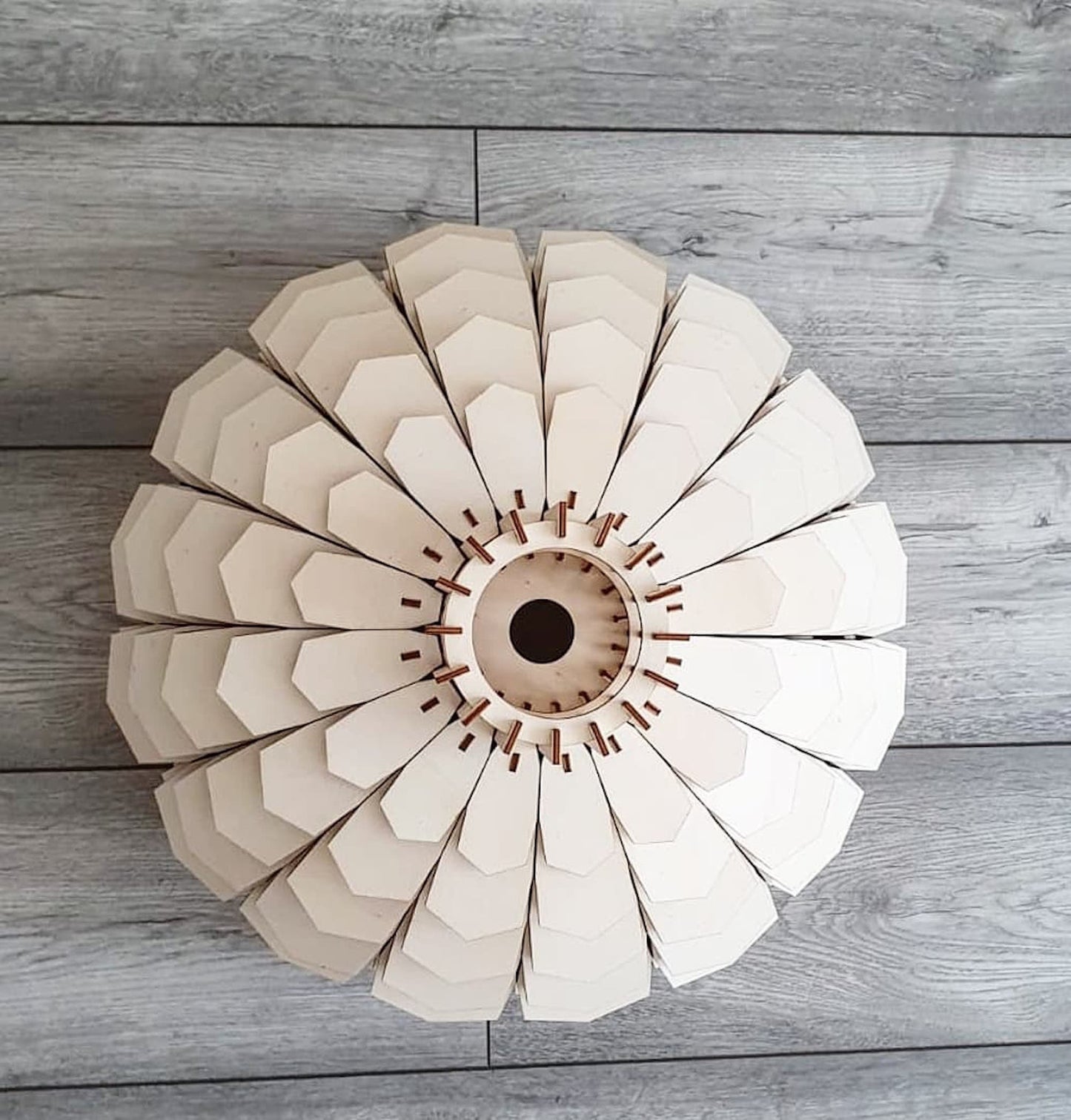 Bespoke wooden light shade. - LaserGiftsuk