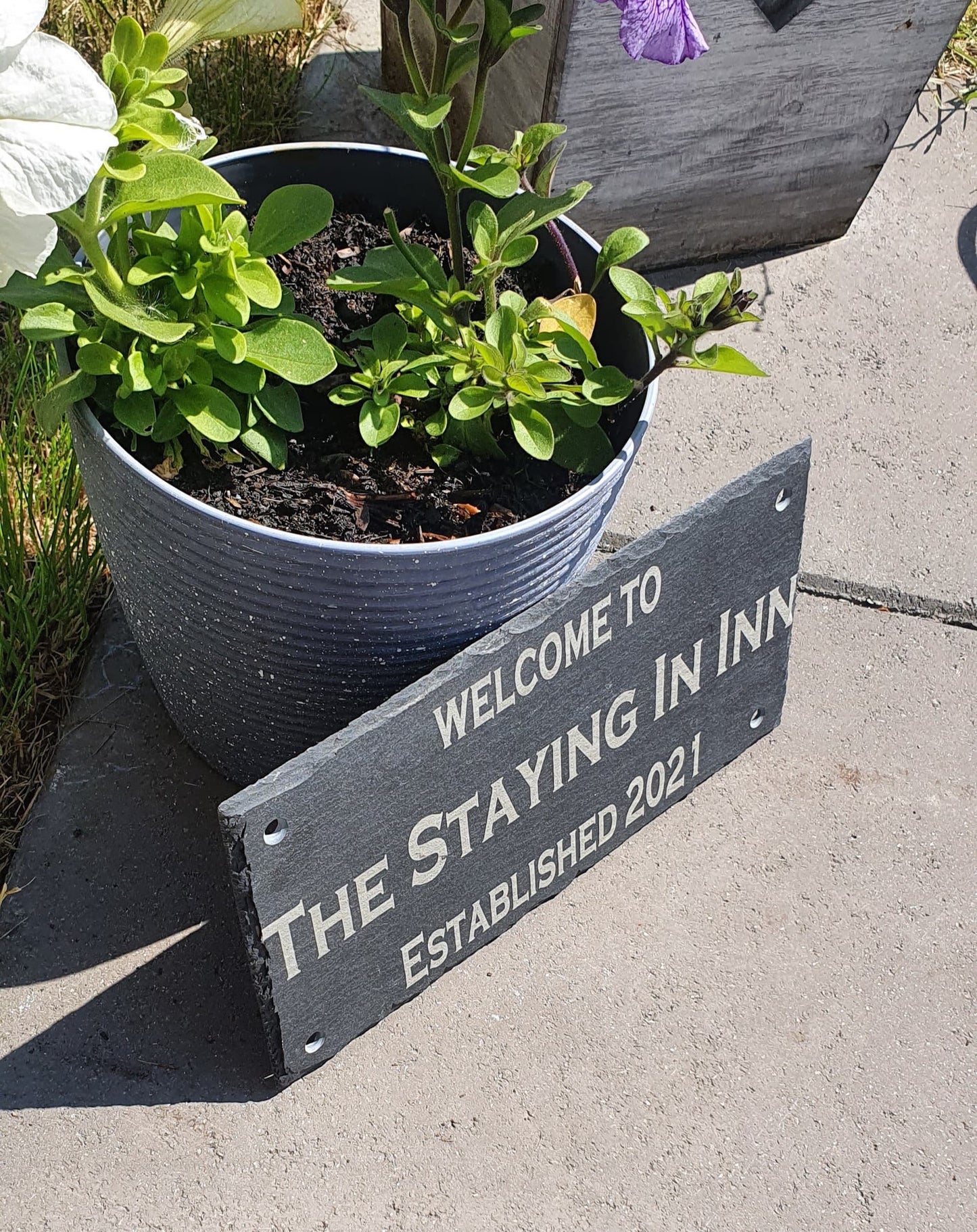Personalised smaller bar slate name. - LaserGiftsuk