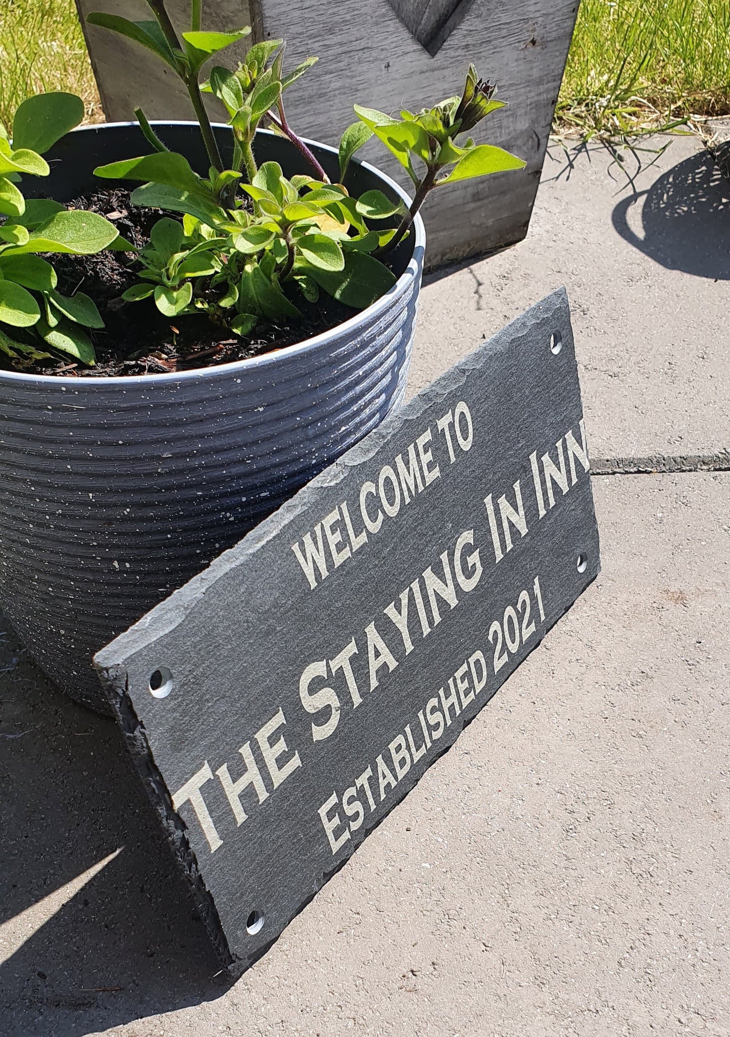 Personalised smaller bar slate name. - LaserGiftsuk