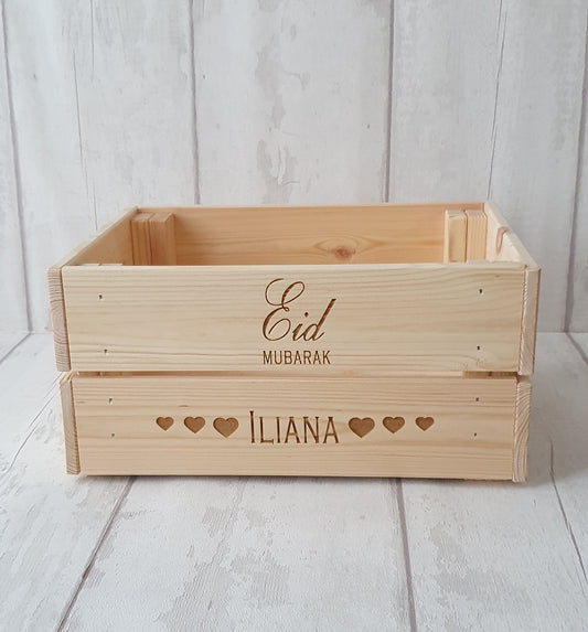 Personalised Eid crate. - LaserGiftsuk