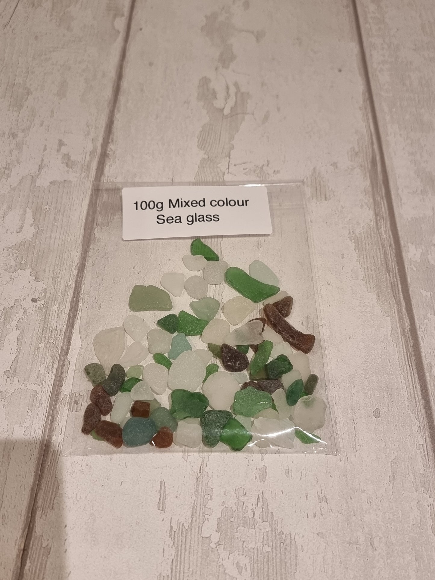 100g mixed sea glass.