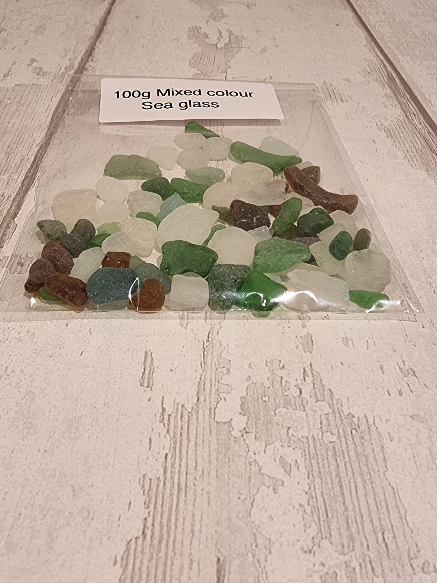 100g mixed sea glass.