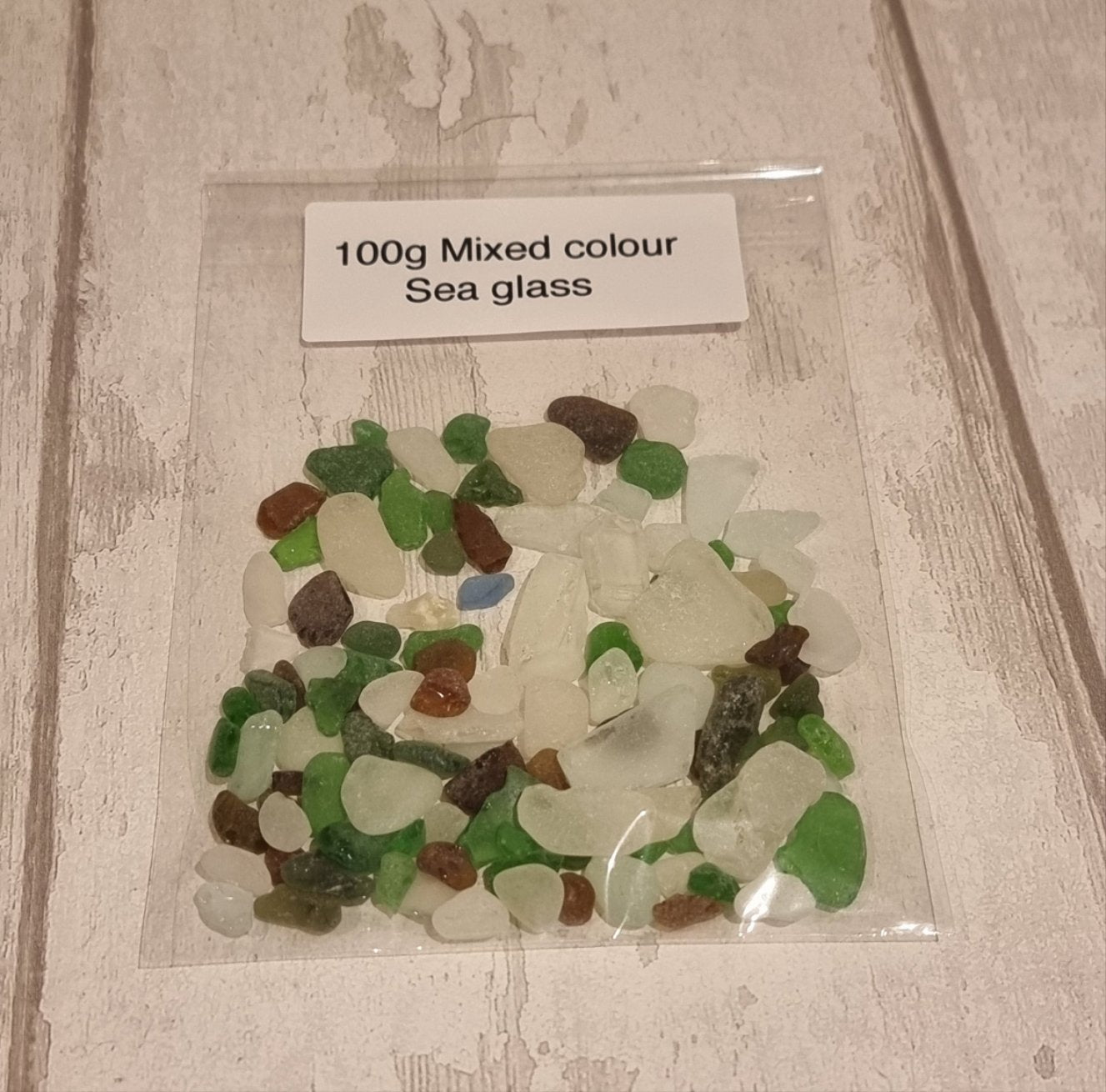 100g mixed sea glass.