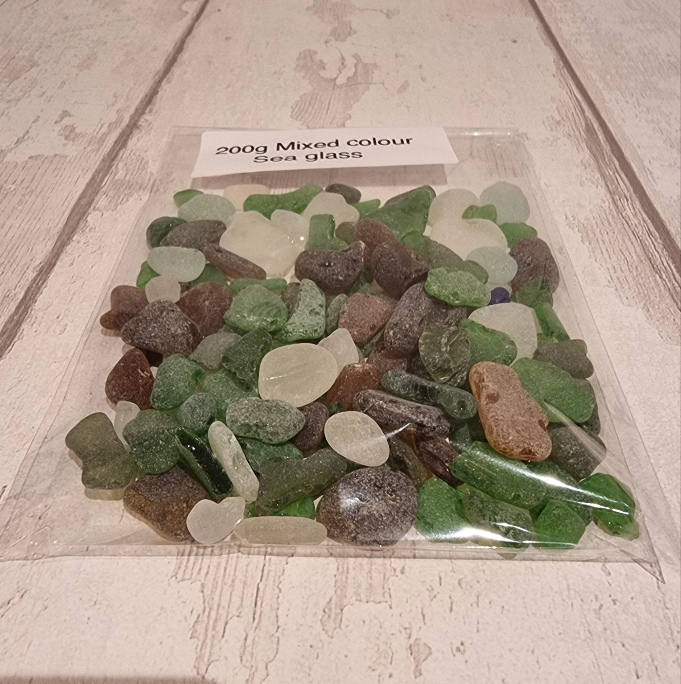 200g mixed sea glass.