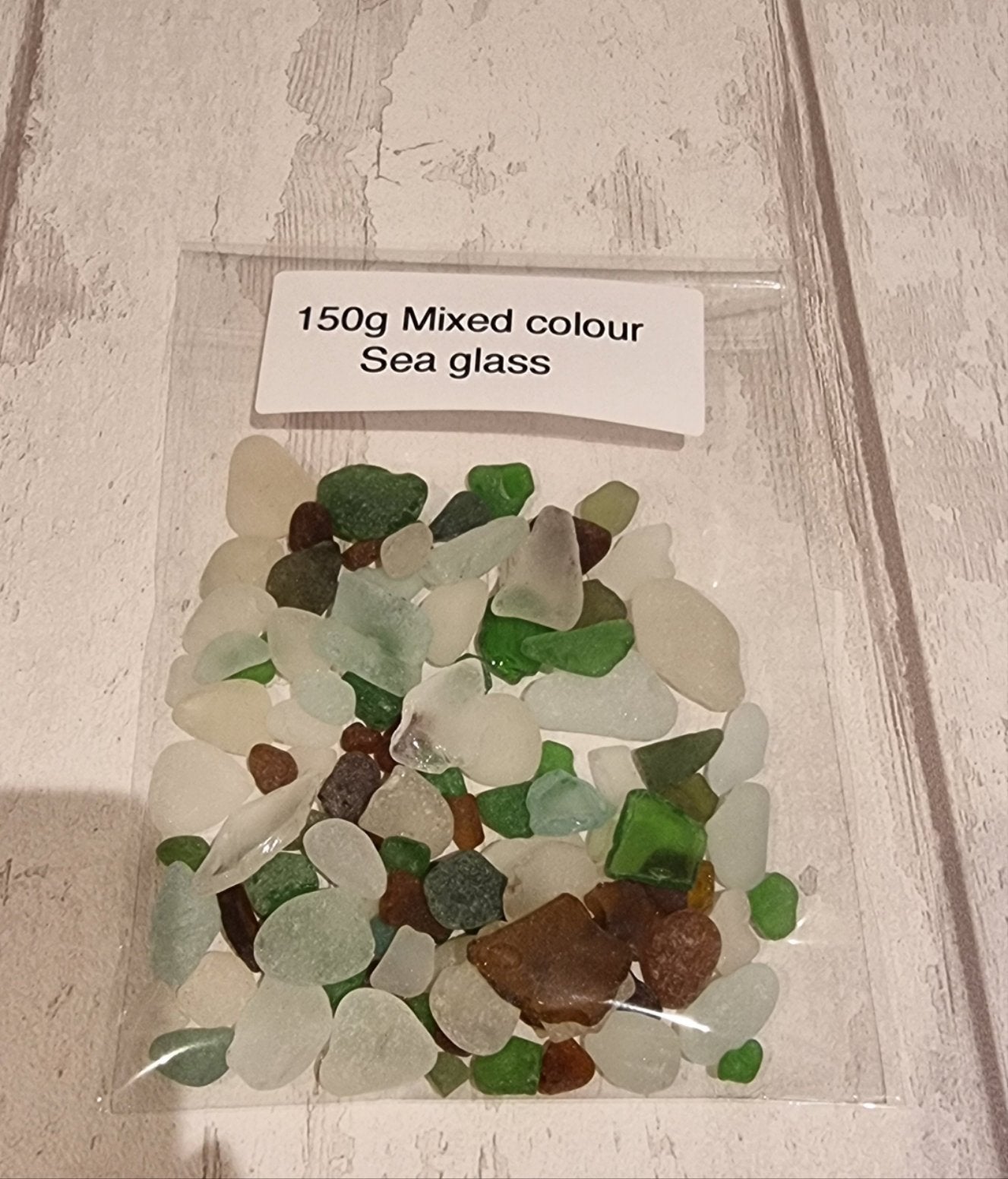 150g mixed sea glass.