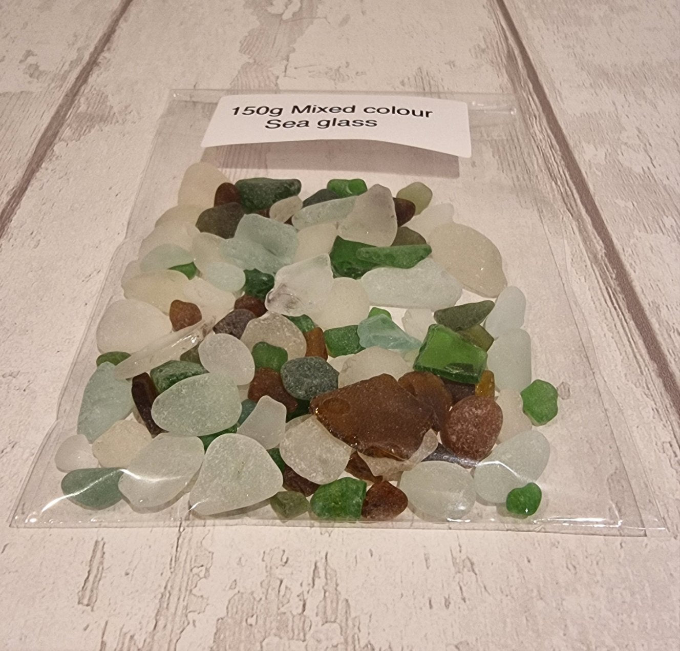 150g mixed sea glass.