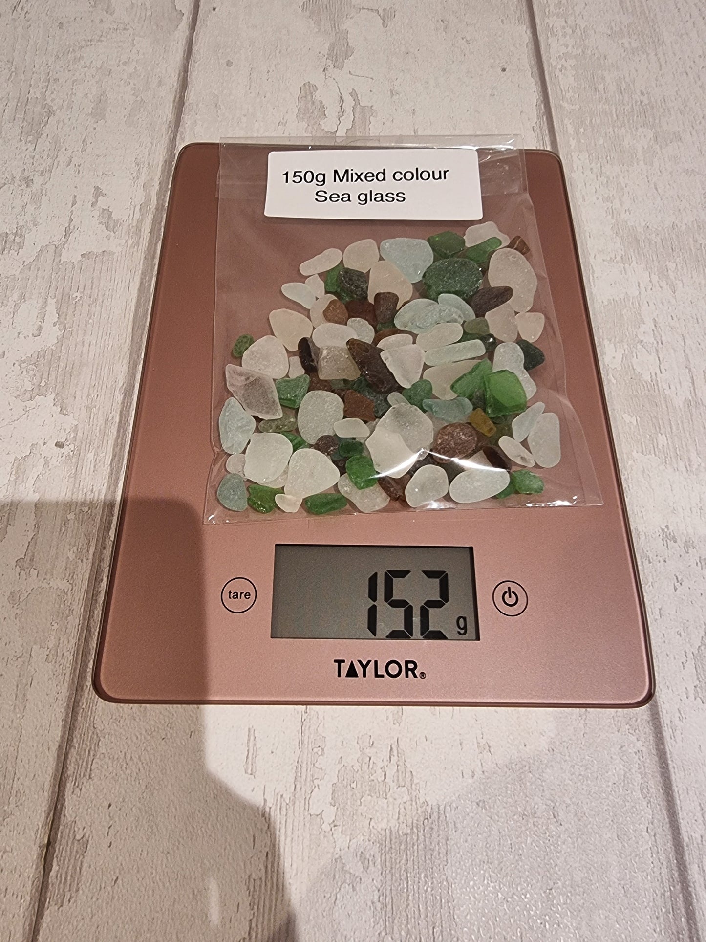 150g mixed sea glass.