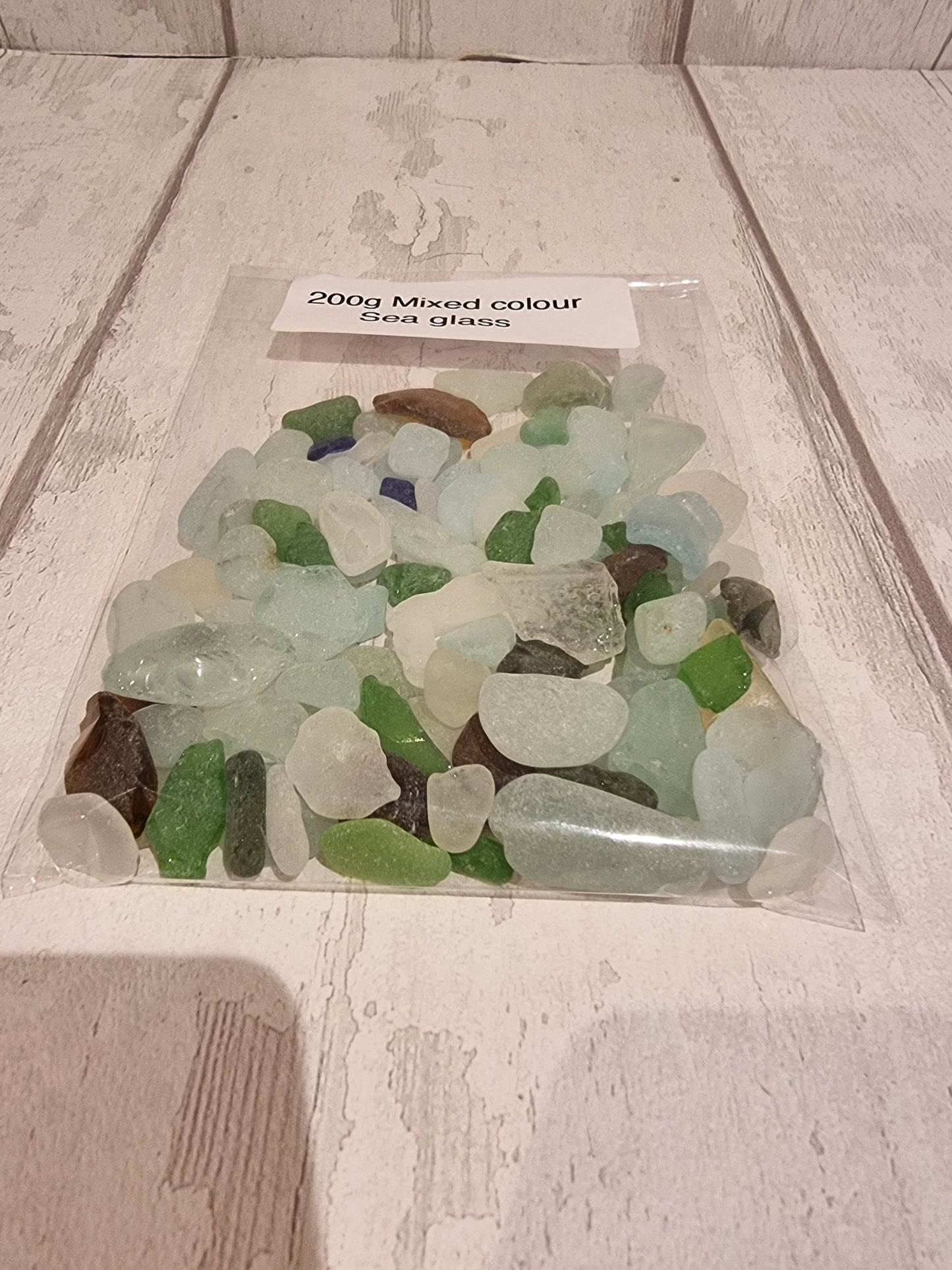 200g mixed sea glass.