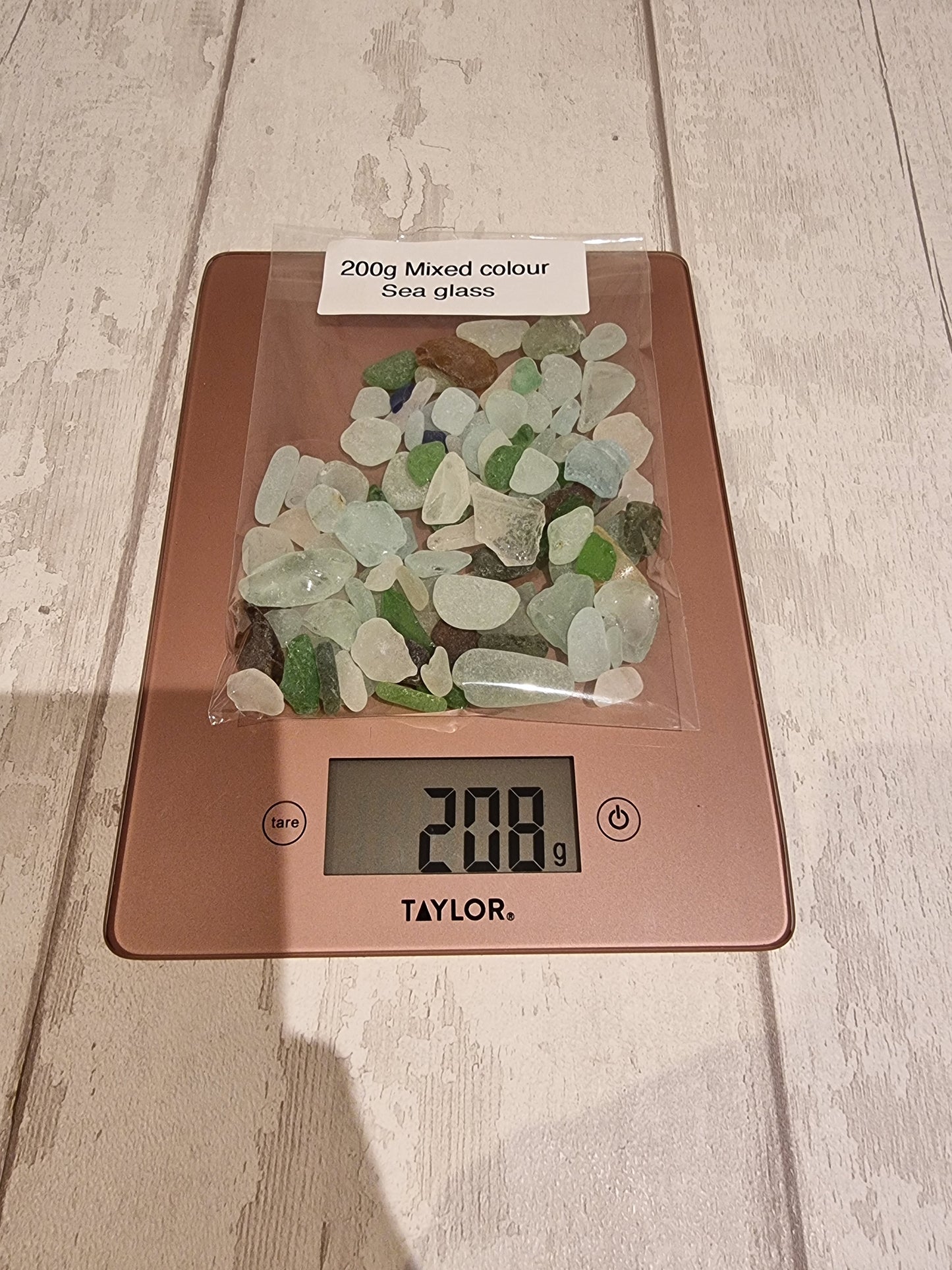 200g mixed sea glass.