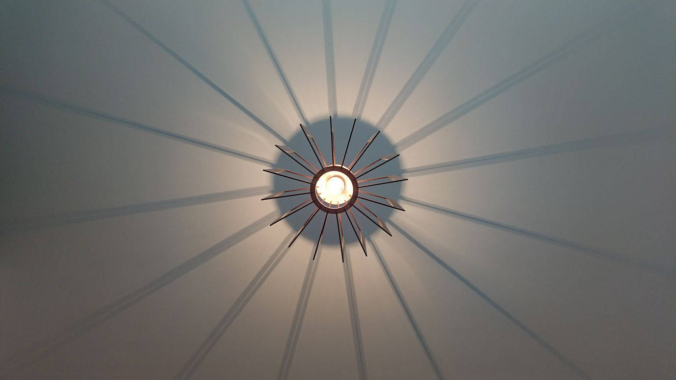 Bespoke laser cut wooden ceiling light shade. - LaserGiftsuk