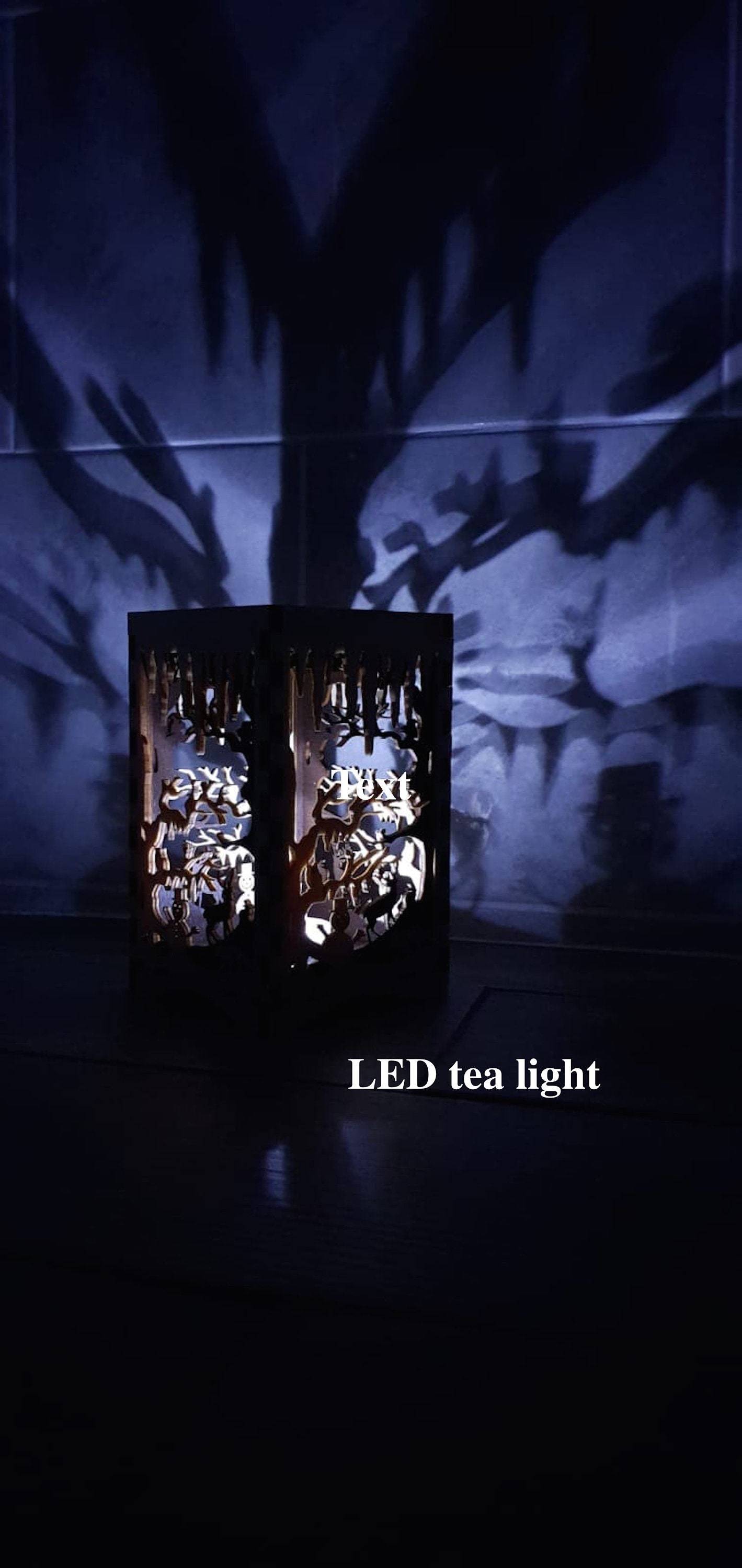 Christmas Tea light holder. - LaserGiftsuk
