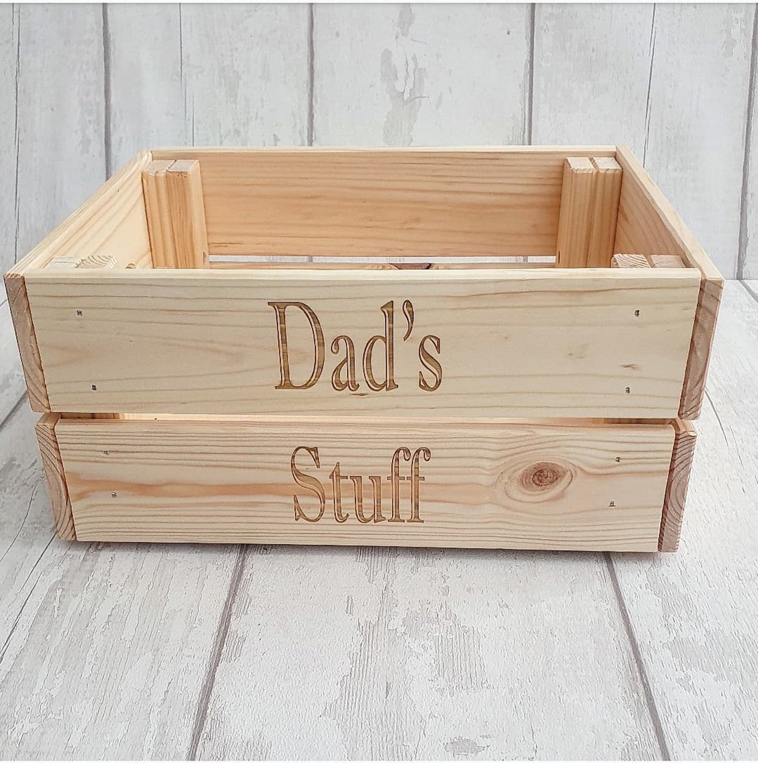 Personalised Father's Day crate for Dad or Granddad. - LaserGiftsuk