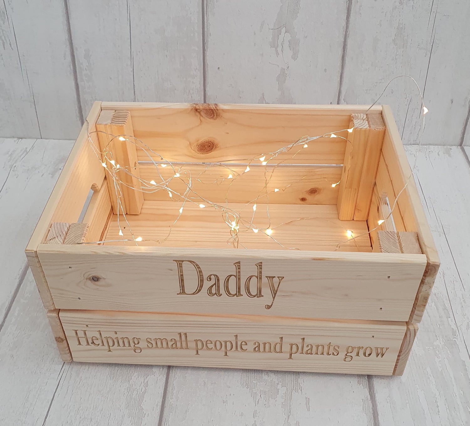 Personalised Father's Day crate for Dad or Granddad. - LaserGiftsuk