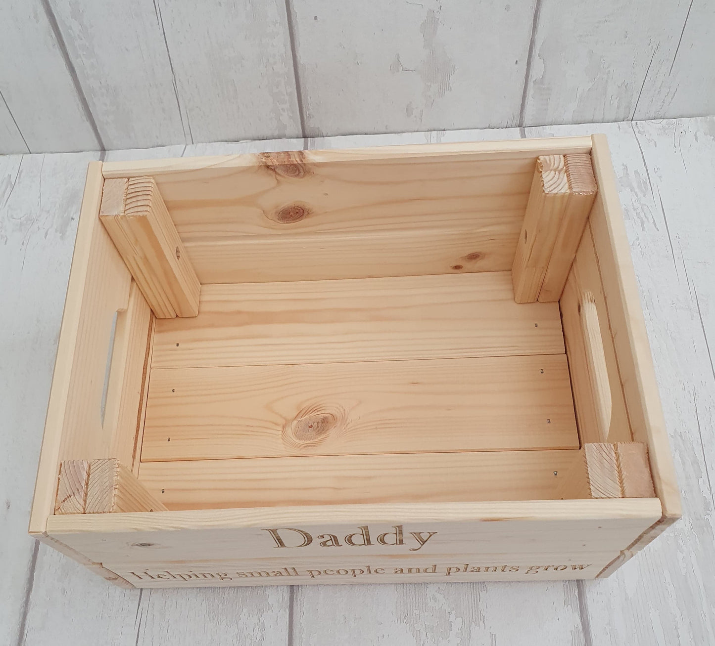 Personalised Father's Day crate for Dad or Granddad. - LaserGiftsuk