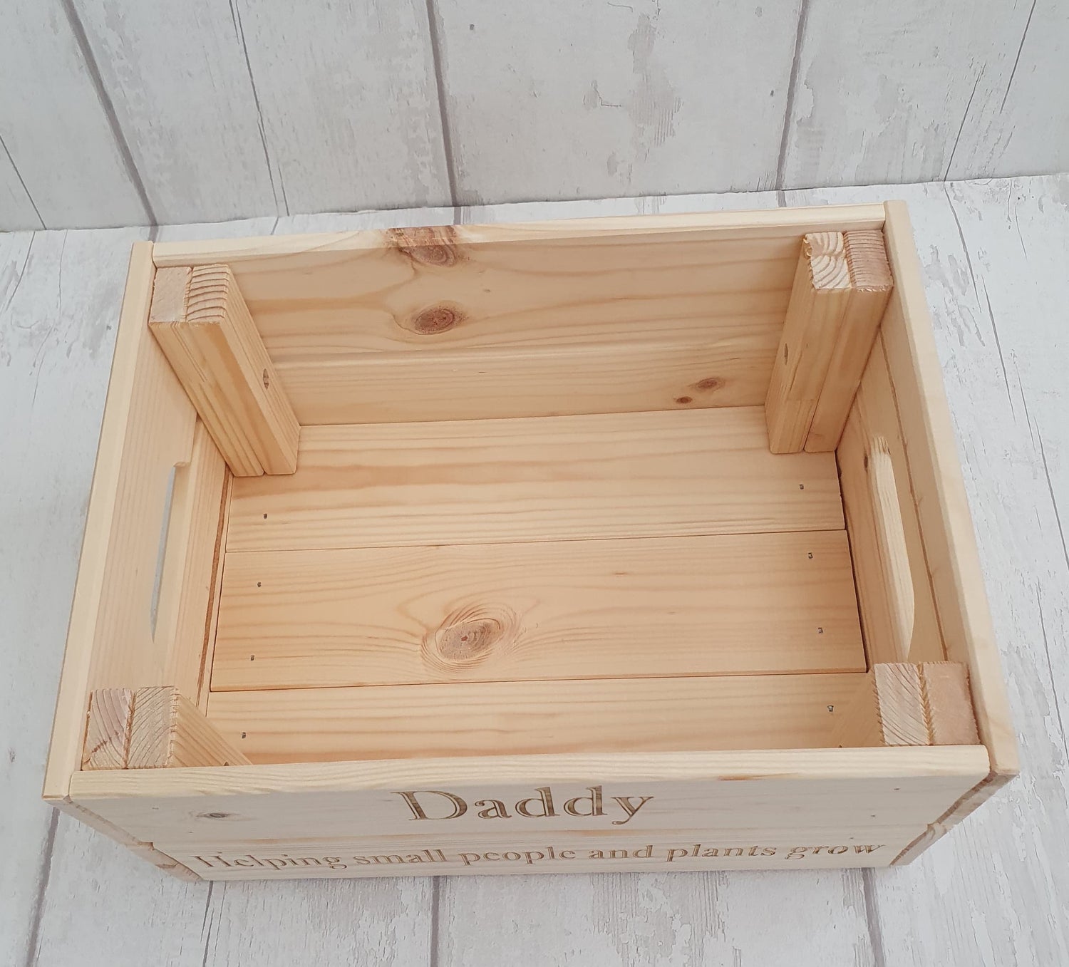 Personalised Father's Day crate for Dad or Granddad. - LaserGiftsuk