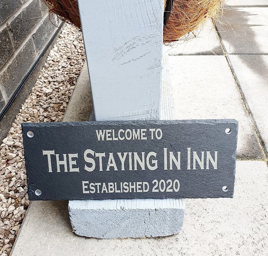 Personalised bar slate name. - LaserGiftsuk